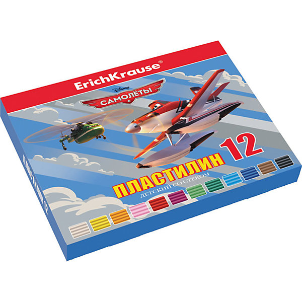 Пластилин 12 цветов Flying Planes, 216г, со стеком Пластилин 12 цветов Flying Planes, 216г, со стекомСамолеты<br>Характеристики товара:<br><br>• материал упаковки: картон<br>• в комплект входит: пластилин, стек<br>• количество цветов: 12<br>• возраст: от 3 лет<br>• габариты упаковки: 15,3х14,3х1,6 см<br>• вес: 250 г<br>• страна производитель: Россия<br><br>Классическая форма пластилина, проверенная временем. Пластилин данной модели быстро разогревается, легко лепится и долго держит свою форму. Большое количество цветов позволит создавать настоящие шедевры в сфере скульптуры!<br><br>Пластилин 12 цветов Flying Planes, 216г, со стеком можно купить в нашем интернет-магазине.<br><br>Ширина мм: 153<br>Глубина мм: 143<br>Высота мм: 16<br>Вес г: 250<br>Возраст от месяцев: 36<br>Возраст до месяцев: 2147483647<br>Пол: Мужской<br>Возраст: Детский<br>SKU: 5409308