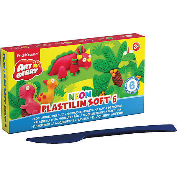 Пластилин мягкий Artberry NEON 6 цветов, 120г, со стеком Пластилин мягкий Artberry NEON 6 цветов, 120г, со стекомРисование и лепка<br>Характеристики товара:<br><br>• материал упаковки: картон<br>• в комплект входит: пластилин, стек<br>• количество цветов: 12<br>• возраст: от 3 лет<br>• габариты упаковки: 14х14х1,8 см<br>• вес: 273 г<br>• страна производитель: Россия<br><br>Лепка из мягкого пластилина – полезное и очень увлекательное занятие для детей любого возраста. Лепка развивает мелкую моторику у малыша и творческие способности. Лепить можно самостоятельно и вместе со взрослыми. Пластилин не токсичен.<br><br>Пластилин мягкий Artberry NEON 12 цветов, 240г, со стеком можно купить в нашем интернет-магазине.<br><br>Ширина мм: 105<br>Глубина мм: 75<br>Высота мм: 45<br>Вес г: 139<br>Возраст от месяцев: 36<br>Возраст до месяцев: 2147483647<br>Пол: Унисекс<br>Возраст: Детский<br>SKU: 5409317