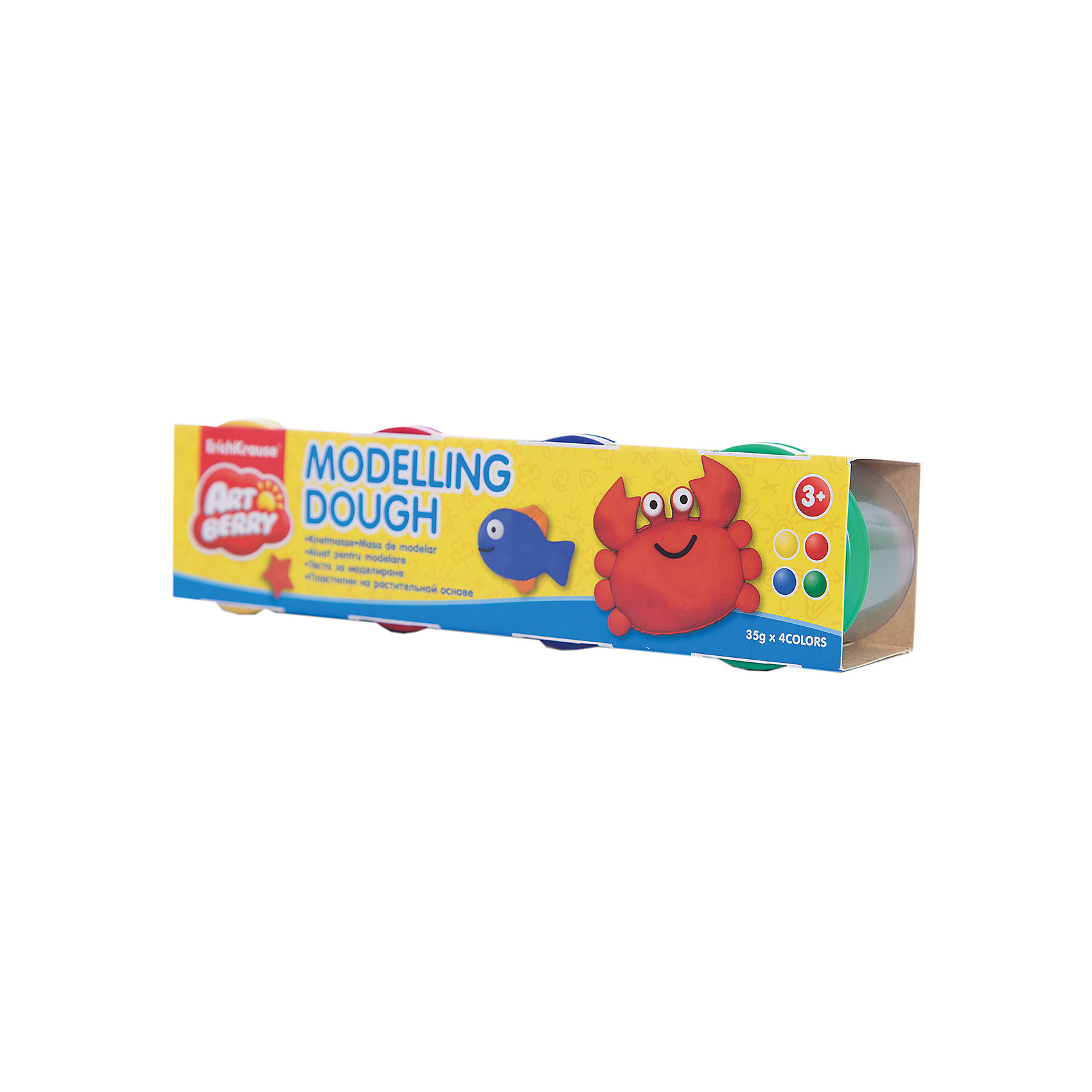 Пластилин на растительной основе Modelling Dough №1, 4 цвета по 35г Пластилин на растительной основе Modelling Dough №1, 4 цвета по 35гЛепка<br>Пластилин на растит. основе Modelling Dough №1, 4 бан/35г карт.рукав<br><br>Ширина мм: 220<br>Глубина мм: 40<br>Высота мм: 45<br>Вес г: 193<br>Возраст от месяцев: 60<br>Возраст до месяцев: 216<br>Пол: Унисекс<br>Возраст: Детский<br>SKU: 5409324