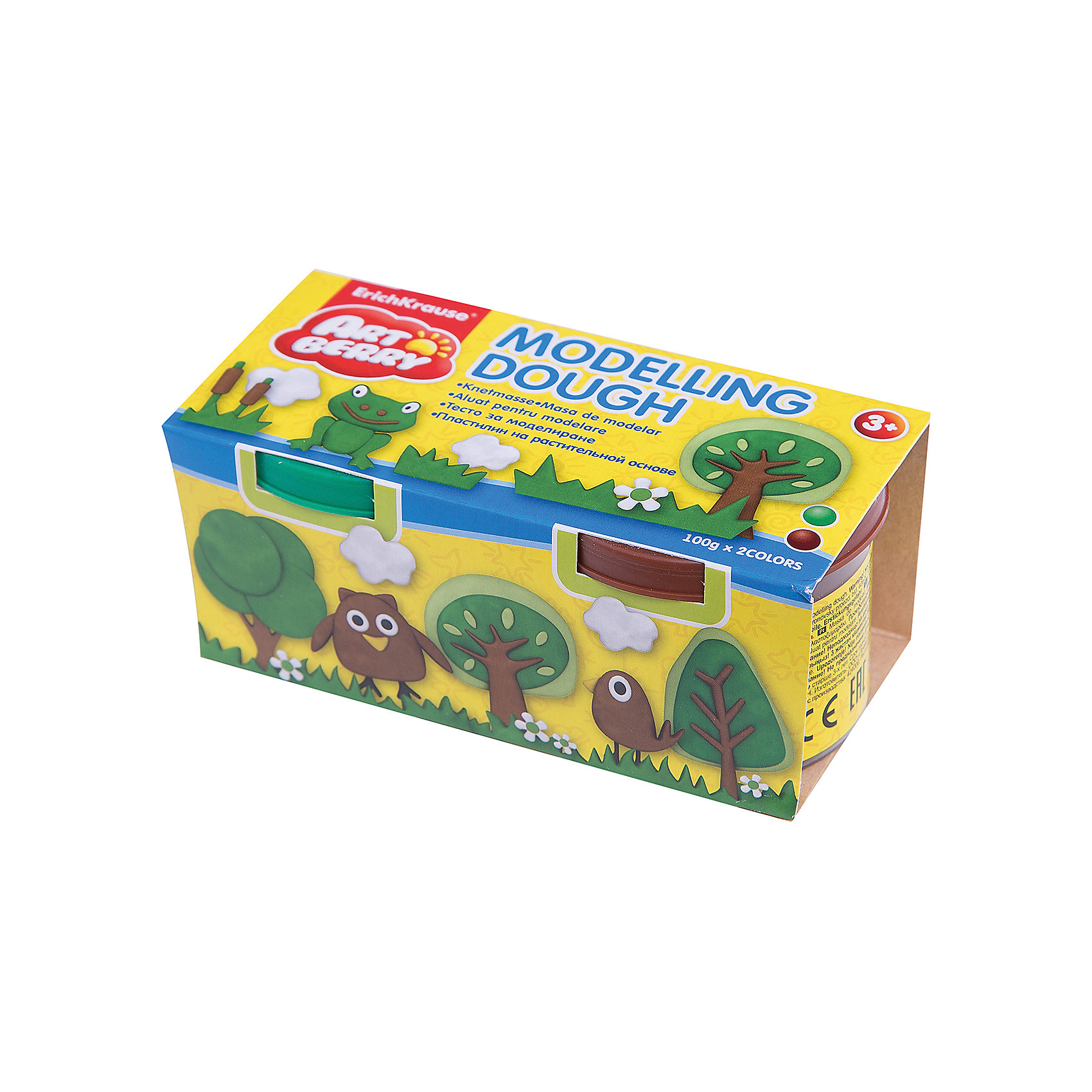 Пластилин на растительной основе Modelling Dough, 2 цвета по 100г (зеленый, коричневый) Пластилин на растительной основе Modelling Dough, 2 цвета по 100г (зеленый, коричневый)Лепка<br>Характеристики товара:<br><br>• материал упаковки: картон<br>• в комплект входит: 2 банки по 100 г<br>• возраст: от 3 лет<br>• габариты упаковки: 22,0х4х4,5 см<br>• вес: 200 г<br>• страна производитель: Россия<br><br>Натуральная продукция – настоящая находка для детского творчества. Так, пластилин на растительной основе станет любимым материалов для творчества у вашего малыша. Мягкий, приятный для тактильного восприятия, он станет фаворитом среди пластилинов у малыша.<br><br>Пластилин на растительной основе Modelling Dough, 2 цвета по 100 г (зеленый, коричневый), можно купить в нашем интернет-магазине.<br><br>Ширина мм: 130<br>Глубина мм: 55<br>Высота мм: 57<br>Вес г: 253<br>Возраст от месяцев: 36<br>Возраст до месяцев: 2147483647<br>Пол: Унисекс<br>Возраст: Детский<br>SKU: 5409328