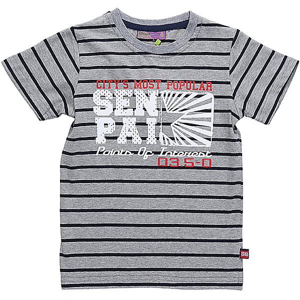 Футболка для мальчика Sweet Berry Футболка для мальчика Sweet BerryФутболки, поло и топы<br>Футболка из трикотажной ткани в полоску для мальчика с коротким рукавом. Декорирована оригинальным принтом.<br>Состав:<br>95%хлопок 5%эластан<br><br>Ширина мм: 199<br>Глубина мм: 10<br>Высота мм: 161<br>Вес г: 151<br>Цвет: синий<br>Возраст от месяцев: 24<br>Возраст до месяцев: 36<br>Пол: Мужской<br>Возраст: Детский<br>Размер: 98,104,128,122,116,110<br>SKU: 5410588
