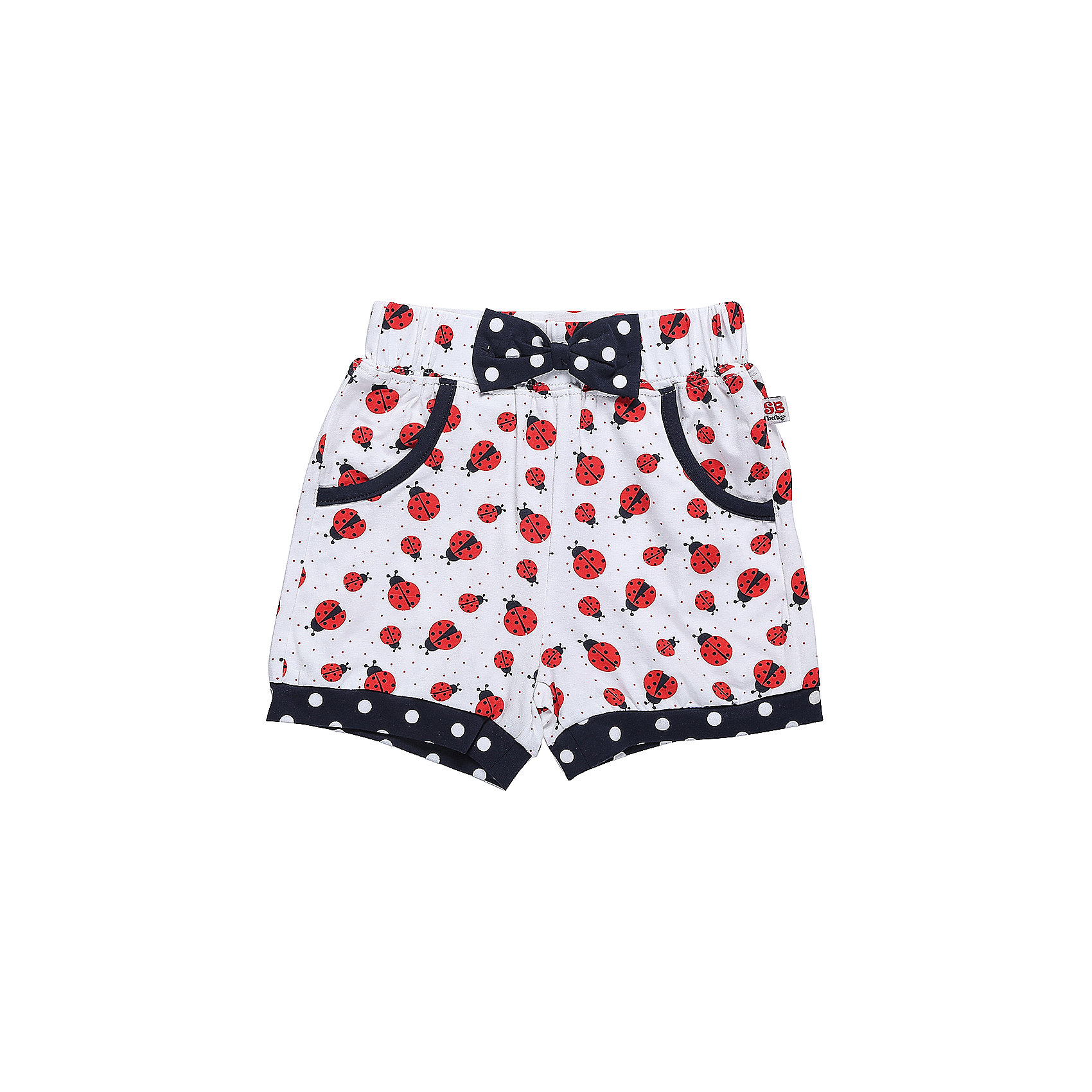 Шорты для девочки Sweet Berry Шорты для девочки Sweet BerryШорты и бриджи<br>Трикотажные короткие шорты для девочки с оригинальным принтом. Низ шорт декорирован контрастной тканью. Спереди два больших накладных кармана. Эластичный пояс на резинке.<br>Состав:<br>95%хлопок 5%эластан<br><br>Ширина мм: 191<br>Глубина мм: 10<br>Высота мм: 175<br>Вес г: 273<br>Цвет: белый<br>Возраст от месяцев: 12<br>Возраст до месяцев: 15<br>Пол: Женский<br>Возраст: Детский<br>Размер: 80,86,92,98<br>SKU: 5411048