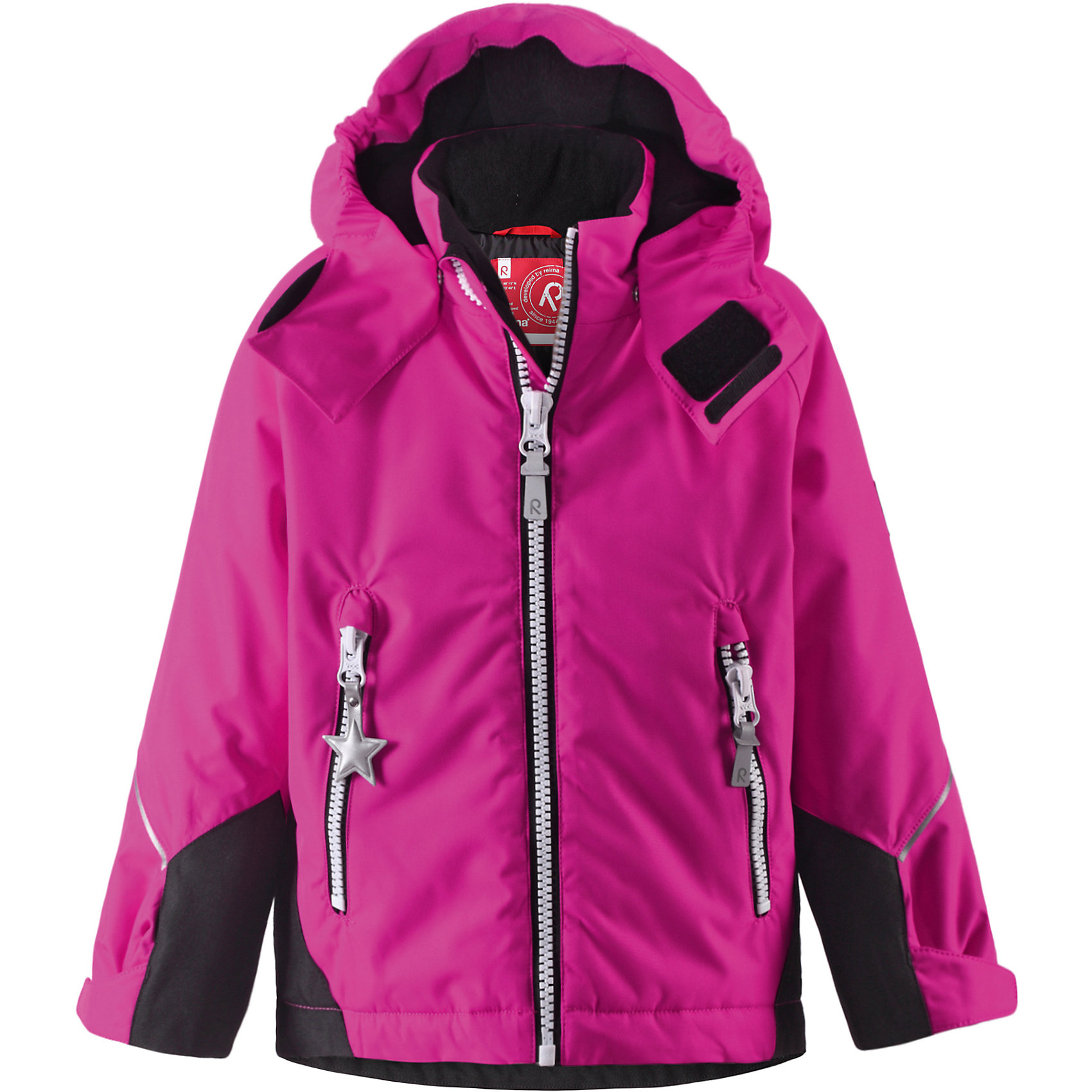 Куртка Kiddo Reima Куртка Kiddo ReimaОдежда<br>Характеристики товара:<br><br>• цвет: фуксия<br>• состав: 100% полиэстер, полиуретановое покрытие<br>• температурный режим: 0° до -20° градусов<br>• утеплитель: 160 г<br>• водонепроницаемая мембрана: от 5000 мм<br>• основные швы проклеены<br>• съёмный капюшон<br>• молния<br>• светоотражающие детали<br>• «дышащий» материал<br>• ветро- водо- и грязеотталкивающий материал<br>• кнопки Reima® Play Layers <br>• карманы<br>• комфортная посадка<br>• страна производства: Китай<br>• страна бренда: Финляндия<br><br>Верхняя одежда для детей может быть модной и комфортной одновременно! Эти зимняя куртка поможет обеспечить ребенку комфорт и тепло. Она отлично смотрится с различной одеждой и обувью. Изделие удобно сидит и модно выглядит. Стильный дизайн разрабатывался специально для детей. Отличный вариант для активного отдыха зимой!<br><br>Одежда и обувь от финского бренда Reima пользуется популярностью во многих странах. Эти изделия стильные, качественные и удобные. Для производства продукции используются только безопасные, проверенные материалы и фурнитура. Порадуйте ребенка модными и красивыми вещами от Reima! <br><br>Куртку Kiddo от финского бренда Reimatec® Reima (Рейма) можно купить в нашем интернет-магазине.<br><br>Ширина мм: 356<br>Глубина мм: 10<br>Высота мм: 245<br>Вес г: 519<br>Цвет: розовый<br>Возраст от месяцев: 18<br>Возраст до месяцев: 24<br>Пол: Унисекс<br>Возраст: Детский<br>Размер: 92,98,104<br>SKU: 5415492