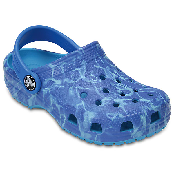 Сабо Kids Aqua CROCS Сабо Kids Aqua CROCSПляжная обувь<br>Характеристики товара:<br><br>• цвет: синий<br>• принт: Аква<br>• сезон: лето<br>• тип: пляжная обувь<br>• материал: 100% полимер Croslite™<br>• под воздействием температуры тела принимают форму стопы<br>• полностью литая модель<br>• вентиляционные отверстия<br>• бактериостатичный материал<br>• пяточный ремешок фиксирует стопу<br>• отверстия для использования украшений<br>• анатомическая стелька с массажными точками<br>• страна бренда: США<br>• страна изготовитель: Китай<br><br>Для правильного развития ребенка крайне важно, чтобы обувь была удобной.<br><br>Такие сабо обеспечивают детям необходимый комфорт, а анатомическая стелька с массажными линиями для стимуляции кровообращения позволяет ножкам дольше не уставать. <br><br>Сабо легко надеваются и снимаются, отлично сидят на ноге. <br><br>Материал, из которого они сделаны, не дает размножаться бактериям, поэтому такая обувь препятствует образованию неприятного запаха и появлению болезней стоп.<br><br>Обувь от американского бренда Crocs в данный момент завоевала широкую популярность во всем мире, и это не удивительно - ведь она невероятно удобна. <br><br>Её носят врачи, спортсмены, звёзды шоу-бизнеса, люди, которым много времени приходится бывать на ногах - они понимают, как важна комфортная обувь. <br><br>Продукция Crocs - это качественные товары, созданные с применением новейших технологий. <br><br>Обувь отличается стильным дизайном и продуманной конструкцией. Изделие производится из качественных и проверенных материалов, которые безопасны для детей.<br><br>Сабо Kids Classic от торговой марки Crocs можно купить в нашем интернет-магазине.<br><br>Ширина мм: 225<br>Глубина мм: 139<br>Высота мм: 112<br>Вес г: 290<br>Цвет: синий<br>Возраст от месяцев: 48<br>Возраст до месяцев: 60<br>Пол: Унисекс<br>Возраст: Детский<br>Размер: 28,34/35,27,29,30,21,22,23,24,25,26,31/32,33/34<br>SKU: 5416344