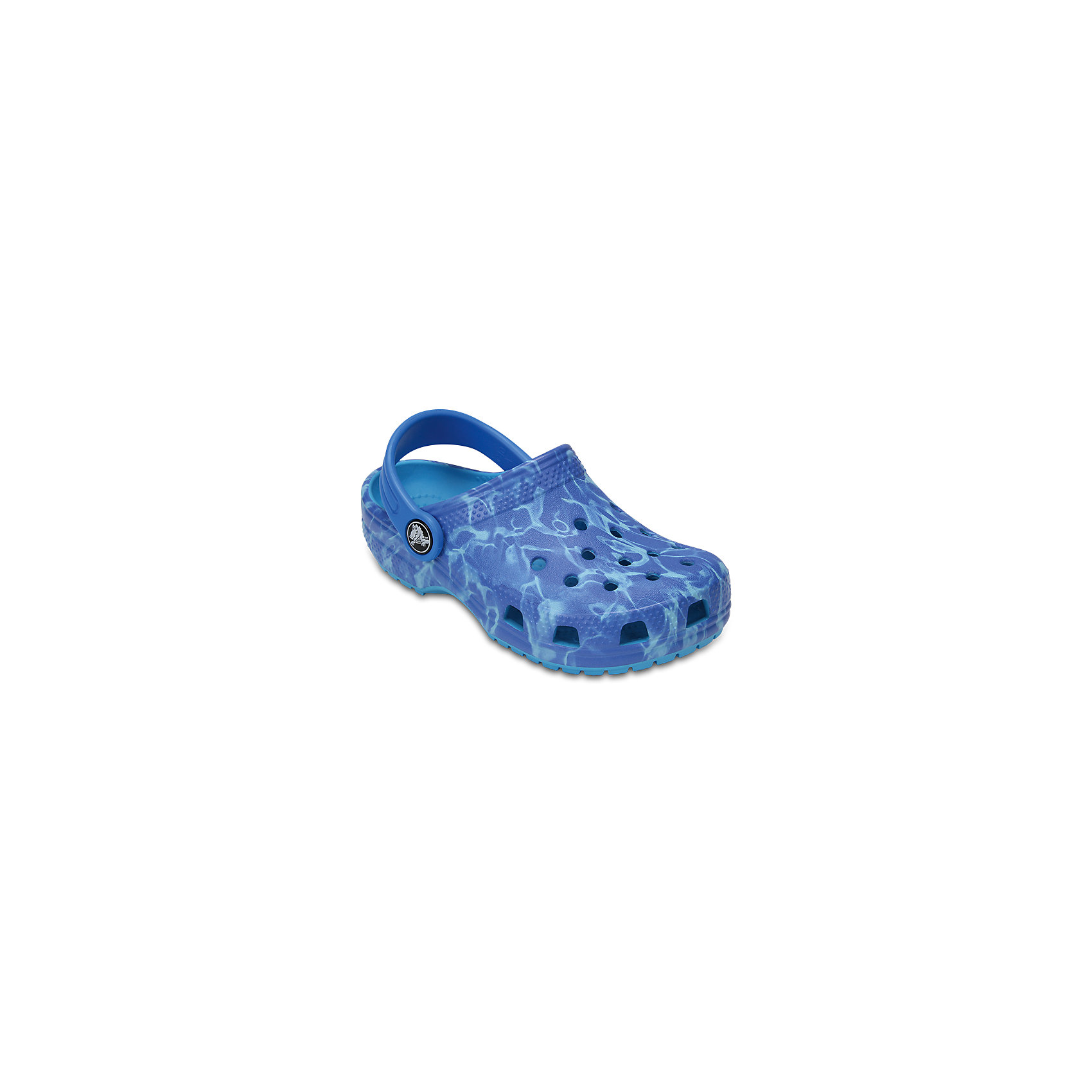 Сабо Kids Aqua CROCS Сабо Kids Aqua CROCSПляжная обувь<br>Характеристики товара:<br><br>• цвет: синий<br>• принт: Аква<br>• сезон: лето<br>• тип: пляжная обувь<br>• материал: 100% полимер Croslite™<br>• под воздействием температуры тела принимают форму стопы<br>• полностью литая модель<br>• вентиляционные отверстия<br>• бактериостатичный материал<br>• пяточный ремешок фиксирует стопу<br>• отверстия для использования украшений<br>• анатомическая стелька с массажными точками<br>• страна бренда: США<br>• страна изготовитель: Китай<br><br>Для правильного развития ребенка крайне важно, чтобы обувь была удобной.<br><br>Такие сабо обеспечивают детям необходимый комфорт, а анатомическая стелька с массажными линиями для стимуляции кровообращения позволяет ножкам дольше не уставать. <br><br>Сабо легко надеваются и снимаются, отлично сидят на ноге. <br><br>Материал, из которого они сделаны, не дает размножаться бактериям, поэтому такая обувь препятствует образованию неприятного запаха и появлению болезней стоп.<br><br>Обувь от американского бренда Crocs в данный момент завоевала широкую популярность во всем мире, и это не удивительно - ведь она невероятно удобна. <br><br>Её носят врачи, спортсмены, звёзды шоу-бизнеса, люди, которым много времени приходится бывать на ногах - они понимают, как важна комфортная обувь. <br><br>Продукция Crocs - это качественные товары, созданные с применением новейших технологий. <br><br>Обувь отличается стильным дизайном и продуманной конструкцией. Изделие производится из качественных и проверенных материалов, которые безопасны для детей.<br><br>Сабо Kids Classic от торговой марки Crocs можно купить в нашем интернет-магазине.<br><br>Ширина мм: 225<br>Глубина мм: 139<br>Высота мм: 112<br>Вес г: 290<br>Цвет: синий<br>Возраст от месяцев: 48<br>Возраст до месяцев: 60<br>Пол: Унисекс<br>Возраст: Детский<br>Размер: 28,34/35,27,29,30,21,22,23,24,25,26,31/32,33/34<br>SKU: 5416344