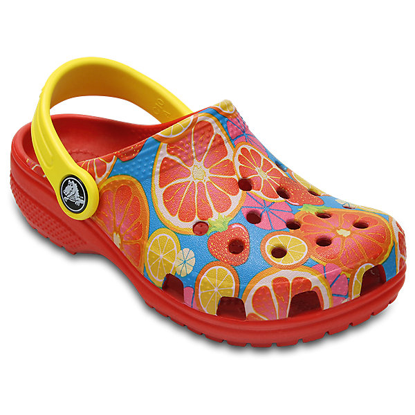 Сабо Kids Classic, CROCS Сабо Kids Classic, CROCSПляжная обувь<br>Характеристики товара:<br><br>• цвет: красный<br>• принт: Фрукты<br>• сезон: лето<br>• тип: пляжная обувь<br>• материал: 100% полимер Croslite™<br>• под воздействием температуры тела принимают форму стопы<br>• полностью литая модель<br>• вентиляционные отверстия<br>• бактериостатичный материал<br>• пяточный ремешок фиксирует стопу<br>• отверстия для использования украшений<br>• анатомическая стелька с массажными точками<br>• страна бренда: США<br>• страна изготовитель: Китай<br><br>Для правильного развития ребенка крайне важно, чтобы обувь была удобной.<br><br>Такие сабо обеспечивают детям необходимый комфорт, а анатомическая стелька с массажными линиями для стимуляции кровообращения позволяет ножкам дольше не уставать. <br><br>Сабо легко надеваются и снимаются, отлично сидят на ноге. <br><br>Материал, из которого они сделаны, не дает размножаться бактериям, поэтому такая обувь препятствует образованию неприятного запаха и появлению болезней стоп.<br><br>Обувь от американского бренда Crocs в данный момент завоевала широкую популярность во всем мире, и это не удивительно - ведь она невероятно удобна. <br><br>Её носят врачи, спортсмены, звёзды шоу-бизнеса, люди, которым много времени приходится бывать на ногах - они понимают, как важна комфортная обувь. <br><br>Продукция Crocs - это качественные товары, созданные с применением новейших технологий. <br><br>Обувь отличается стильным дизайном и продуманной конструкцией. Изделие производится из качественных и проверенных материалов, которые безопасны для детей.<br><br>Сабо Kids Classic от торговой марки Crocs можно купить в нашем интернет-магазине.<br><br>Ширина мм: 225<br>Глубина мм: 139<br>Высота мм: 112<br>Вес г: 290<br>Цвет: красный<br>Возраст от месяцев: 24<br>Возраст до месяцев: 36<br>Пол: Унисекс<br>Возраст: Детский<br>Размер: 31/32,25,23,22,21,30,29,28,27,26,24,34/35,33/34<br>SKU: 5416428