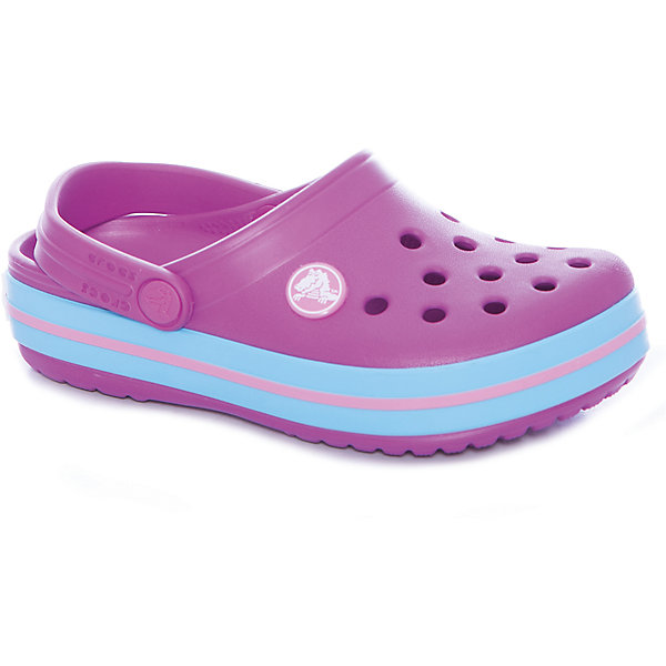 Сабо Crocband™ clog, фиолетовый Сабо Crocband™ clog, фиолетовыйПляжная обувь<br>Характеристики товара:<br><br>• цвет: фиолетовый<br>• сезон: лето<br>• материал: 100% полимер Croslite™<br>• литая модель<br>• вентиляционные отверстия<br>• бактериостатичный материал<br>• пяточный ремешок фиксирует стопу<br>• толстая устойчивая подошва<br>• отверстия для использования украшений<br>• анатомическая стелька с массажными точками стимулирует кровообращение<br>• страна бренда: США<br>• страна изготовитель: Китай<br><br>Для правильного развития ребенка крайне важно, чтобы обувь была удобной. <br><br>Такие сабо обеспечивают детям необходимый комфорт, а анатомическая стелька с массажными линиями для стимуляции кровообращения позволяет ножкам дольше не уставать. <br><br>Сабо легко надеваются и снимаются, отлично сидят на ноге. <br><br>Материал, из которого они сделаны, не дает размножаться бактериям, поэтому такая обувь препятствует образованию неприятного запаха и появлению болезней стоп.<br><br>Обувь от американского бренда Crocs в данный момент завоевала широкую популярность во всем мире, и это не удивительно - ведь она невероятно удобна. <br><br>Её носят врачи, спортсмены, звёзды шоу-бизнеса, люди, которым много времени приходится бывать на ногах - они понимают, как важна комфортная обувь. <br><br>Продукция Crocs - это качественные товары, созданные с применением новейших технологий. <br><br>Обувь отличается стильным дизайном и продуманной конструкцией. <br><br>Изделие производится из качественных и проверенных материалов, которые безопасны для детей.<br><br>Сабо Crocband™ clog от торговой марки Crocs можно купить в нашем интернет-магазине.<br><br>Ширина мм: 225<br>Глубина мм: 139<br>Высота мм: 112<br>Вес г: 290<br>Цвет: лиловый<br>Возраст от месяцев: 24<br>Возраст до месяцев: 36<br>Пол: Унисекс<br>Возраст: Детский<br>Размер: 26,33/34,34/35,31/32,25,24,23,22,21,30,29,28,27<br>SKU: 5416524