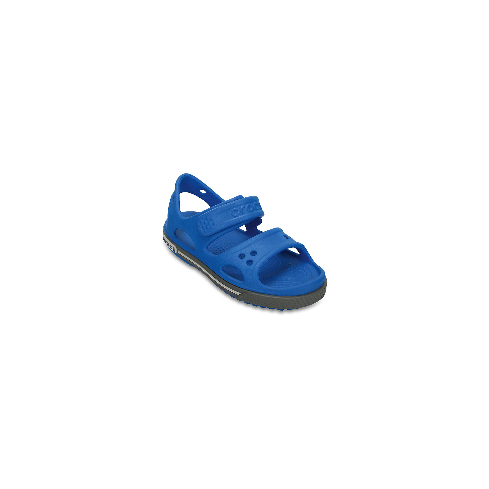 Сандалии для мальчика Kids’ Crocband™ II Sandal CROCS Сандалии для мальчика Kids’ Crocband™ II Sandal CROCSСандалии<br>Характеристики товара:<br><br>• цвет: синий<br>• сезон: лето<br>• материал: 100% полимер Croslite™<br>• бактериостатичный материал<br>• ремешок фиксирует стопу<br>• антискользящая устойчивая подошва<br>• липучка<br>• анатомическая стелька с массажными точками<br>• страна бренда: США<br>• страна изготовитель: Китай<br><br>Для правильного развития ребенка крайне важно, чтобы обувь была удобной.<br><br>Такие сандалии обеспечивают детям необходимый комфорт, а анатомическая стелька с массажными линиями для стимуляции кровообращения позволяет ножкам дольше не уставать. <br><br>Сандалии легко надеваются и снимаются, отлично сидят на ноге. <br><br>Материал, из которого они сделаны, не дает размножаться бактериям, поэтому такая обувь препятствует образованию неприятного запаха и появлению болезней стоп. <br><br>Обувь от американского бренда Crocs в данный момент завоевала широкую популярность во всем мире, и это не удивительно - ведь она невероятно удобна. <br><br>Сандалии Kids’ Crocband™ II Sandal от торговой марки Crocs можно купить в нашем интернет-магазине.<br><br>Ширина мм: 219<br>Глубина мм: 154<br>Высота мм: 121<br>Вес г: 343<br>Цвет: синий<br>Возраст от месяцев: 21<br>Возраст до месяцев: 24<br>Пол: Мужской<br>Возраст: Детский<br>Размер: 24,28,27,34/35,33/34,31/32,26,25,23,22,21,30,29<br>SKU: 5416619