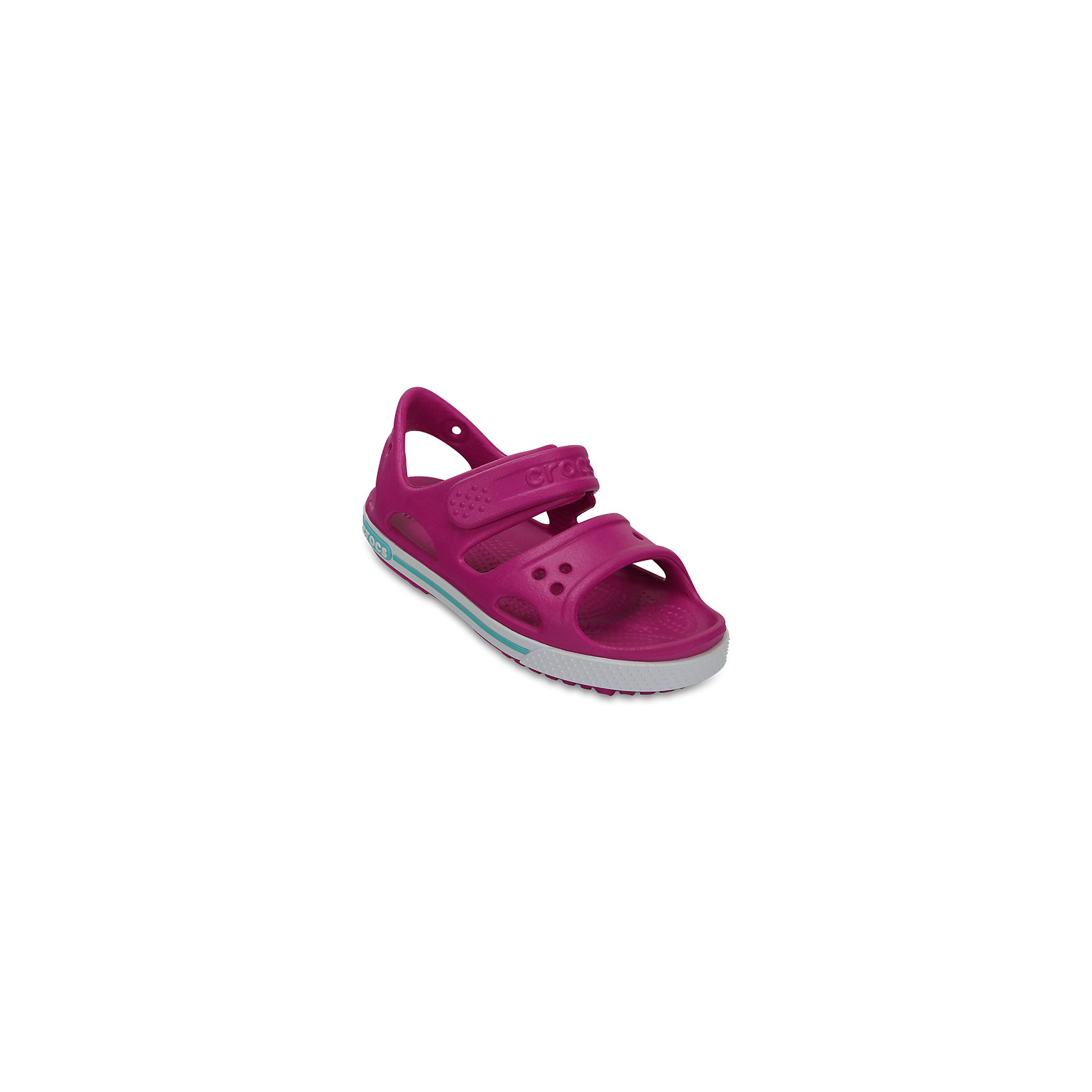 Сандалии для мальчика Kids’ Crocband™ II Sandal CROCS Сандалии для мальчика Kids’ Crocband™ II Sandal CROCSСандалии<br>Характеристики товара:<br><br>• цвет: фуксия<br>• сезон: лето<br>• материал: 100% полимер Croslite™<br>• бактериостатичный материал<br>• ремешок фиксирует стопу<br>• антискользящая устойчивая подошва<br>• липучка<br>• анатомическая стелька с массажными точками<br>• страна бренда: США<br>• страна изготовитель: Китай<br><br>Для правильного развития ребенка крайне важно, чтобы обувь была удобной.<br><br>Такие сандалии обеспечивают детям необходимый комфорт, а анатомическая стелька с массажными линиями для стимуляции кровообращения позволяет ножкам дольше не уставать. <br><br>Сандалии легко надеваются и снимаются, отлично сидят на ноге. <br><br>Материал, из которого они сделаны, не дает размножаться бактериям, поэтому такая обувь препятствует образованию неприятного запаха и появлению болезней стоп. <br><br>Обувь от американского бренда Crocs в данный момент завоевала широкую популярность во всем мире, и это не удивительно - ведь она невероятно удобна. <br><br>Сандалии Kids’ Crocband™ II Sandal от торговой марки Crocs можно купить в нашем интернет-магазине.<br><br>Ширина мм: 219<br>Глубина мм: 154<br>Высота мм: 121<br>Вес г: 343<br>Цвет: фиолетовый<br>Возраст от месяцев: 132<br>Возраст до месяцев: 144<br>Пол: Женский<br>Возраст: Детский<br>Размер: 34/35,27,28,29,30,21,22,23,24,25,26,31/32,33/34<br>SKU: 5416647