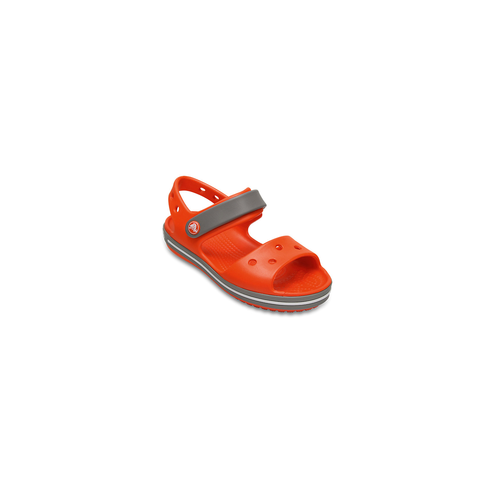 Сандалии Crocband™ Sandal Kids Crocs Сандалии Crocband™ Sandal Kids CrocsСандалии<br>Характеристики товара:<br><br>• цвет: оранжевый<br>• сезон: лето<br>• материал: 100% полимер Croslite™<br>• бактериостатичный материал<br>• ремешок фиксирует стопу<br>• антискользящая устойчивая подошва<br>• липучка<br>• анатомическая стелька с массажными точками<br>• страна бренда: США<br>• страна изготовитель: Китай<br><br>Для правильного развития ребенка крайне важно, чтобы обувь была удобной.<br><br>Такие сандалии обеспечивают детям необходимый комфорт, а анатомическая стелька с массажными линиями для стимуляции кровообращения позволяет ножкам дольше не уставать. <br><br>Сандалии легко надеваются и снимаются, отлично сидят на ноге. <br><br>Материал, из которого они сделаны, не дает размножаться бактериям, поэтому такая обувь препятствует образованию неприятного запаха и появлению болезней стоп. <br><br>Обувь от американского бренда Crocs в данный момент завоевала широкую популярность во всем мире, и это не удивительно - ведь она невероятно удобна. <br><br>Сандалии Crocband™ Sandal Kids от торговой марки Crocs можно купить в нашем интернет-магазине.<br><br>Ширина мм: 219<br>Глубина мм: 154<br>Высота мм: 121<br>Вес г: 343<br>Цвет: оранжевый<br>Возраст от месяцев: 60<br>Возраст до месяцев: 72<br>Пол: Унисекс<br>Возраст: Детский<br>Размер: 29,30,21,22,23,24,25,26,31/32,33/34,34/35,27,28<br>SKU: 5416681