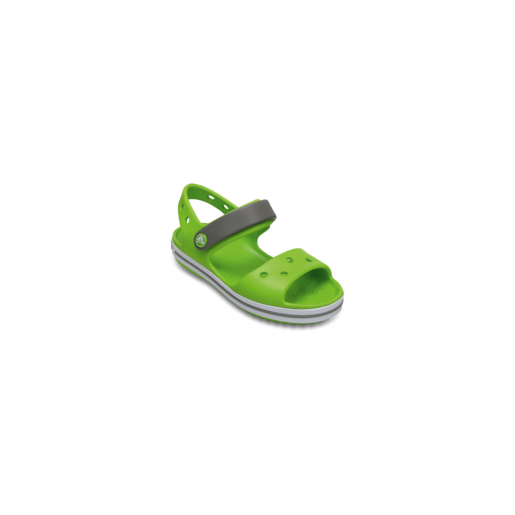 Сандалии Crocband™ Sandal Kids Crocs Сандалии Crocband™ Sandal Kids CrocsПляжная обувь<br>Характеристики товара:<br><br>• цвет: зеленый<br>• сезон: лето<br>• материал: 100% полимер Croslite™<br>• бактериостатичный материал<br>• ремешок фиксирует стопу<br>• антискользящая устойчивая подошва<br>• липучка<br>• анатомическая стелька с массажными точками<br>• страна бренда: США<br>• страна изготовитель: Китай<br><br>Для правильного развития ребенка крайне важно, чтобы обувь была удобной.<br><br>Такие сандалии обеспечивают детям необходимый комфорт, а анатомическая стелька с массажными линиями для стимуляции кровообращения позволяет ножкам дольше не уставать. <br><br>Сандалии легко надеваются и снимаются, отлично сидят на ноге. <br><br>Материал, из которого они сделаны, не дает размножаться бактериям, поэтому такая обувь препятствует образованию неприятного запаха и появлению болезней стоп. <br><br>Обувь от американского бренда Crocs в данный момент завоевала широкую популярность во всем мире, и это не удивительно - ведь она невероятно удобна. <br><br>Сандалии Crocband™ Sandal Kids от торговой марки Crocs можно купить в нашем интернет-магазине.<br><br>Ширина мм: 219<br>Глубина мм: 154<br>Высота мм: 121<br>Вес г: 343<br>Цвет: зеленый<br>Возраст от месяцев: 60<br>Возраст до месяцев: 72<br>Пол: Унисекс<br>Возраст: Детский<br>Размер: 29,27,28,30,21,22,23,24,25,26,31/32,33/34,34/35<br>SKU: 5416695