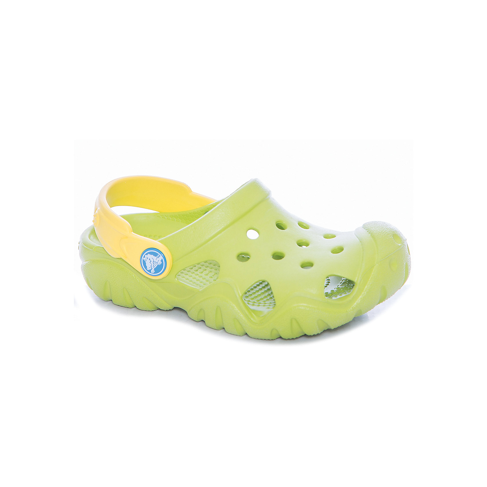 Сабо Kids Classic, CROCS, зеленый Сабо Kids Classic, CROCS, зеленыйПляжная обувь<br>Характеристики товара:<br><br>• цвет: зеленый<br>• сезон: лето<br>• тип: пляжная обувь<br>• материал: 100% полимер Croslite™<br>• под воздействием температуры тела принимают форму стопы<br>• полностью литая модель<br>• вентиляционные отверстия<br>• бактериостатичный материал<br>• пяточный ремешок фиксирует стопу<br>• толстая устойчивая подошва<br>• анатомическая стелька с массажными точками<br>• страна бренда: США<br>• страна изготовитель: Китай<br><br>Для правильного развития ребенка крайне важно, чтобы обувь была удобной.<br><br>Такие сабо обеспечивают детям необходимый комфорт, а анатомическая стелька с массажными линиями для стимуляции кровообращения позволяет ножкам дольше не уставать. <br><br>Сабо легко надеваются и снимаются, отлично сидят на ноге. <br><br>Материал, из которого они сделаны, не дает размножаться бактериям, поэтому такая обувь препятствует образованию неприятного запаха и появлению болезней стоп.<br><br>Обувь от американского бренда Crocs в данный момент завоевала широкую популярность во всем мире, и это не удивительно - ведь она невероятно удобна. <br><br>Продукция Crocs - это качественные товары, созданные с применением новейших технологий.<br><br>Сабо Kids Classic от торговой марки Crocs можно купить в нашем интернет-магазине.<br><br>Ширина мм: 225<br>Глубина мм: 139<br>Высота мм: 112<br>Вес г: 290<br>Цвет: зеленый<br>Возраст от месяцев: 132<br>Возраст до месяцев: 144<br>Пол: Унисекс<br>Возраст: Детский<br>Размер: 34/35,27,28,29,30,23,24,25,26,31/32,33/34<br>SKU: 5417081