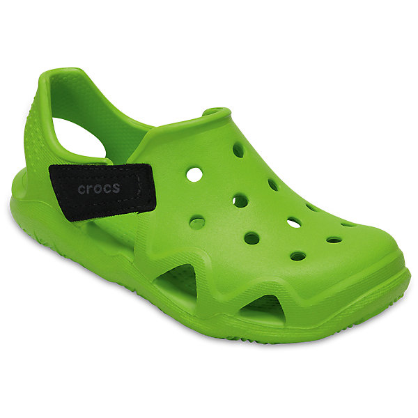 Сандалии CROCS Kids Swiftwater Wave, зеленый Сандалии CROCS Kids Swiftwater Wave, зеленыйСандалии<br>Характеристики:<br><br>• Цвет: зеленый<br>•Традиционный комфорт Crocs<br>• Амортизация и поддержка стопы<br>• материал: Croslite™<br>• Полностью литая модель<br>• Отверстия для крепления Jibbitz<br>• Легко надевать и снимать<br><br>Комфортная и яркая модель, которую легко обувать. <br><br>Сандалии имеют регулируемый ремешок для более удобной посадки и надежной фиксации.<br><br>Материал, из которого они сделаны, не дает размножаться бактериям, поэтому такая обувь препятствует образованию неприятного запаха и появлению болезней стоп. <br><br>Сандалии Swiftwater Wave от торговой марки Crocs можно купить в нашем интернет-магазине.<br><br>Ширина мм: 219<br>Глубина мм: 154<br>Высота мм: 121<br>Вес г: 343<br>Цвет: зеленый<br>Возраст от месяцев: 132<br>Возраст до месяцев: 144<br>Пол: Унисекс<br>Возраст: Детский<br>Размер: 34/35,27,28,29,30,23,24,25,26,31/32,33/34<br>SKU: 5417177