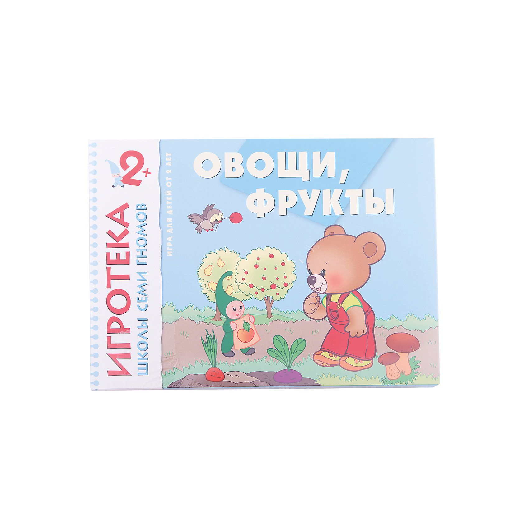 Игра Овощи, фрукты, Школа семи гномов Игра Овощи, фрукты, Школа семи гномовТворчество для малышей<br>Игра Овощи, фрукты, Школа семи гномов<br><br>Характеристики:<br><br>• Издательство: МОЗАИКА-СИНТЕЗ<br>• ISBN: 4640005840261<br>• Тип: Развивающие игры<br>• Возраст: 12 мес<br>• Размер упаковки: 300х220х35мм.<br>• Состав игры: 4 большие карты лото, 20 карточек с предметным изображением и 4 дополнительные карточки (суп, компот, салат, варенье).<br><br>Игра «Овощи, фрукты» быстро и эффективно познакомит малыша с наиболее распространёнными фруктами, ягодами и грибами, поможет запомнить их внешний вид и названия. Красочные фотоизображения овощей, ягод, грибов и фруктов сделают знакомство с ними более наглядным. <br><br>К игре прилагается брошюра с инструкциями для родителей. Детали игры не требуется вырезать – нужно лишь слегка надавить на карточку, чтобы получить готовую картинку. Закруглённые края деталей удобны и безопасны. <br><br>Игру Овощи фрукты, Школа семи гномов, можно купить в нашем интернет – магазине.<br><br>Ширина мм: 35<br>Глубина мм: 300<br>Высота мм: 220<br>Вес г: 158<br>Возраст от месяцев: 24<br>Возраст до месяцев: 36<br>Пол: Унисекс<br>Возраст: Детский<br>SKU: 5428879