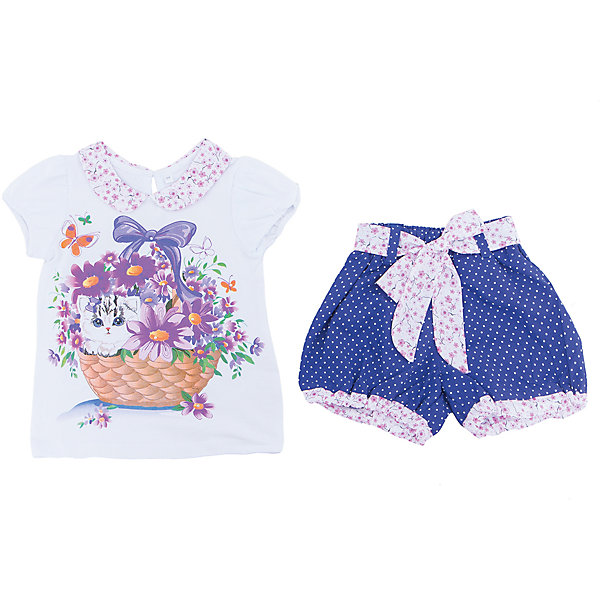 Комплект для девочки Soni Kids Комплект для девочки Soni KidsКомплекты<br>Комплект для девочки Soni Kids<br>Состав:<br>100% хлопок кулирная гладь, батист<br><br>Ширина мм: 157<br>Глубина мм: 13<br>Высота мм: 119<br>Вес г: 200<br>Цвет: белый<br>Возраст от месяцев: 60<br>Возраст до месяцев: 72<br>Пол: Женский<br>Возраст: Детский<br>Размер: 116,110,104,98<br>SKU: 5431949