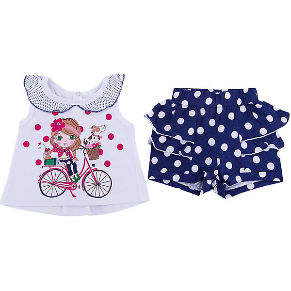 Комплект для девочки Soni Kids Комплект для девочки Soni KidsКомплекты<br>Комплект для девочки Soni Kids<br>Состав:<br>100% хлопок кулирная гладь<br><br>Ширина мм: 157<br>Глубина мм: 13<br>Высота мм: 119<br>Вес г: 200<br>Цвет: белый<br>Возраст от месяцев: 6<br>Возраст до месяцев: 9<br>Пол: Женский<br>Возраст: Детский<br>Размер: 74,104,80,86,92,98<br>SKU: 5432011