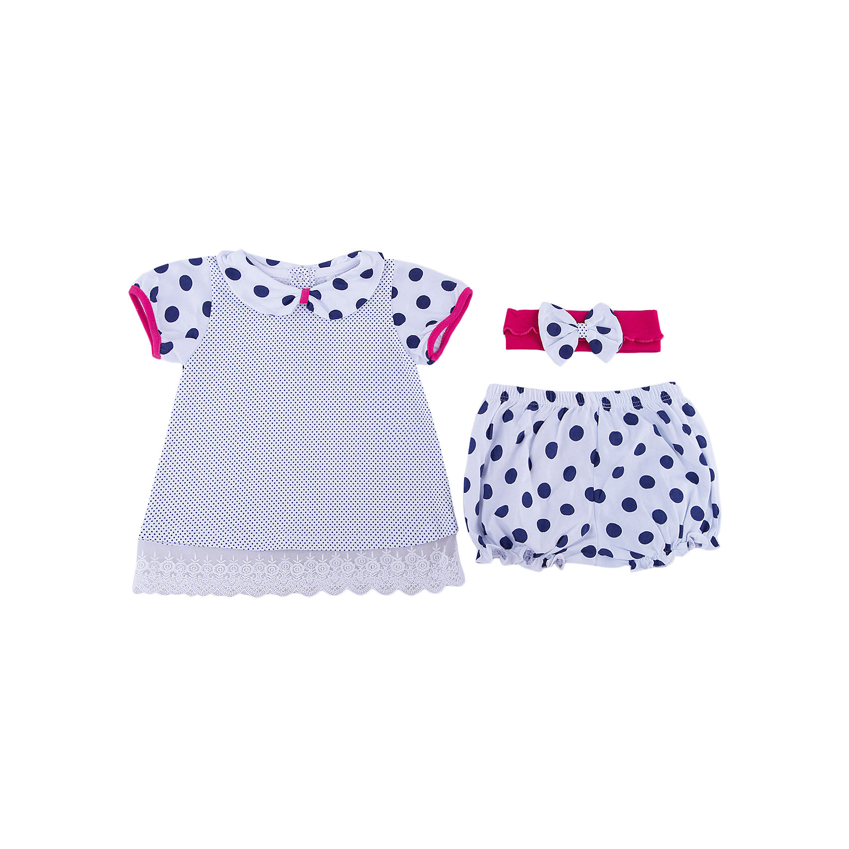 Комплект для девочки Soni Kids Комплект для девочки Soni KidsКомплекты<br>Комплект для девочки Soni Kids<br>Состав:<br>100% хлопок кулирная гладь<br><br>Ширина мм: 157<br>Глубина мм: 13<br>Высота мм: 119<br>Вес г: 200<br>Цвет: белый<br>Возраст от месяцев: 3<br>Возраст до месяцев: 6<br>Пол: Женский<br>Возраст: Детский<br>Размер: 68,86,62,74,80<br>SKU: 5432018