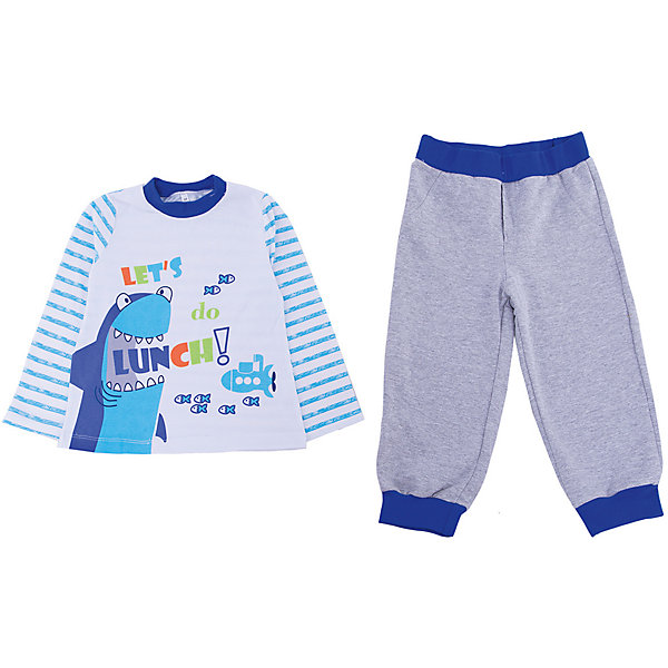 Комплект для мальчика Soni Kids Комплект для мальчика Soni KidsКомплекты<br>Комплект для мальчика Soni Kids<br>Состав:<br>100% хлопок; 95% хлопок 5% лайкра кулирная гладь, футер<br><br>Ширина мм: 157<br>Глубина мм: 13<br>Высота мм: 119<br>Вес г: 200<br>Цвет: белый<br>Возраст от месяцев: 6<br>Возраст до месяцев: 9<br>Пол: Мужской<br>Возраст: Детский<br>Размер: 74,98,92,86,80<br>SKU: 5432205