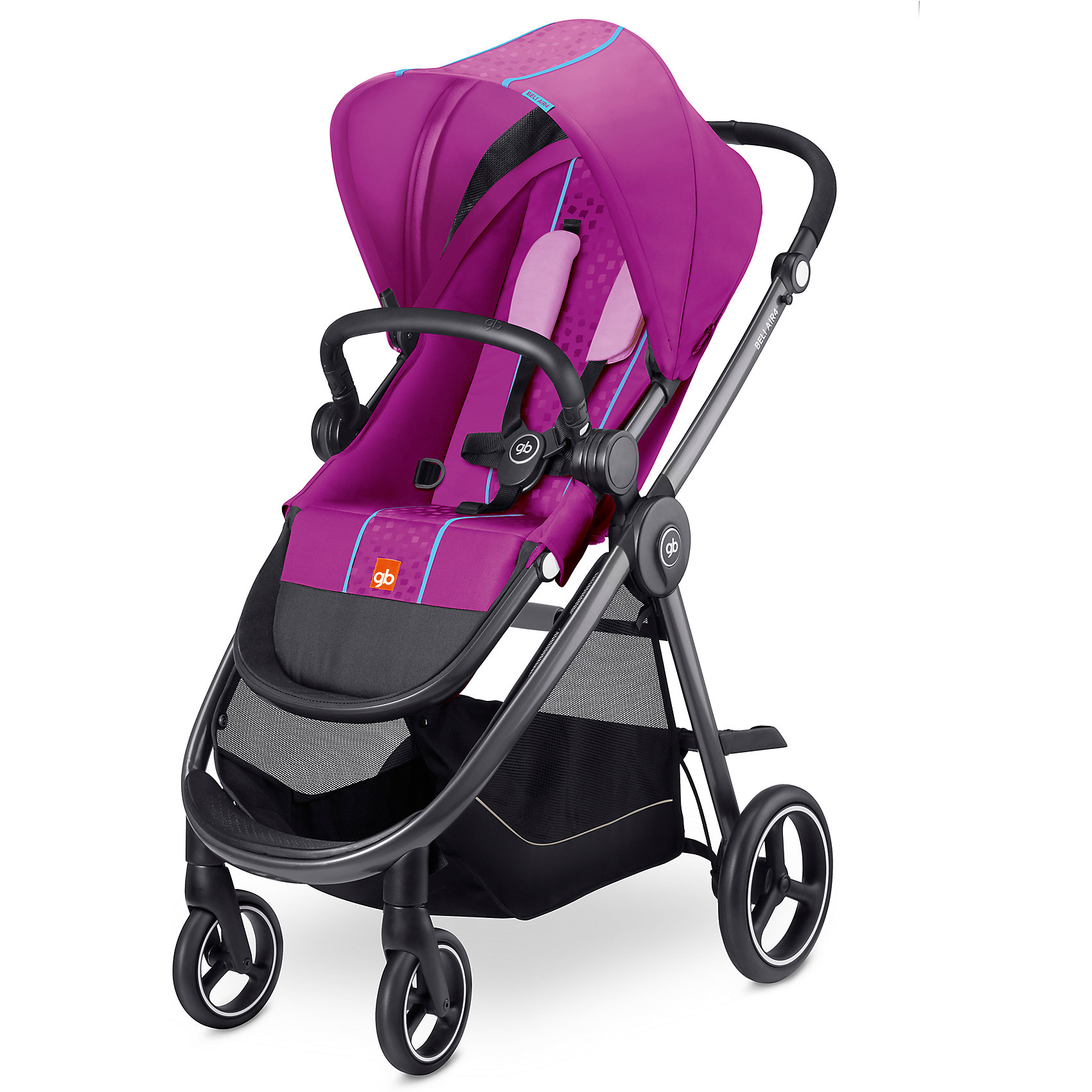 Прогулочная коляска GB Beli Air 4, Posh Pink Прогулочная коляска GB Beli Air 4, Posh PinkПрогулочные коляски<br>Характеристики прогулочной коляски GB Beli Air 4 Capri<br><br>Прогулочный блок:<br><br>• прогулочный блок меняет свое положение вместе с наклоном спинки, подножкой, бампером и капором;<br>• реверсивный прогулочный блок: устанавливается по ходу и против хода движения коляски;<br>• подножка регулируется в 3-х положениях;<br>• спинка регулируется в 3-х положениях;<br>• 5-ти точечный ремень безопасности с мягкими накладками;<br>• на капюшоне имеется дополнительная секция, сетчатая вставка;<br>• съемные чехлы можно стирать при температуре 30 градусов;<br>• материал: пластик, полиэстер.<br><br>Шасси коляски:<br><br>• регулируемая по высоте ручка;<br>• имеется корзина для покупок;<br>• колеса на передней и задней оси разного диаметра;<br>• колеса изготовлены из вспененной резины, устойчивы к проколам;<br>• передние колеса поворотные с блокировкой;<br>• тип тормоза: ножной;<br>• механизм складывания: книжка с защитой от раскладывания;<br>• коляска складывается одной рукой вместе с прогулочным блоком;<br>• материал рамы: алюминий.<br><br>Размеры: <br><br>• размер коляски: 87х57х94/108 см;<br>• размер коляски в сложенном виде: 87,5х57х43,5 см;<br>• размер спального места: 100х32 см;<br>• диаметр колес: 16 см, 24 см;<br>• вес коляски: 10,3 кг.<br><br>Коляску прогулочную Beli Air 4 Capri, GB, Posh Pink, цвет розовый можно купить в нашем интернет-магазине.<br><br>Ширина мм: 510<br>Глубина мм: 270<br>Высота мм: 770<br>Вес г: 10300<br>Возраст от месяцев: 6<br>Возраст до месяцев: 36<br>Пол: Женский<br>Возраст: Детский<br>SKU: 5434461