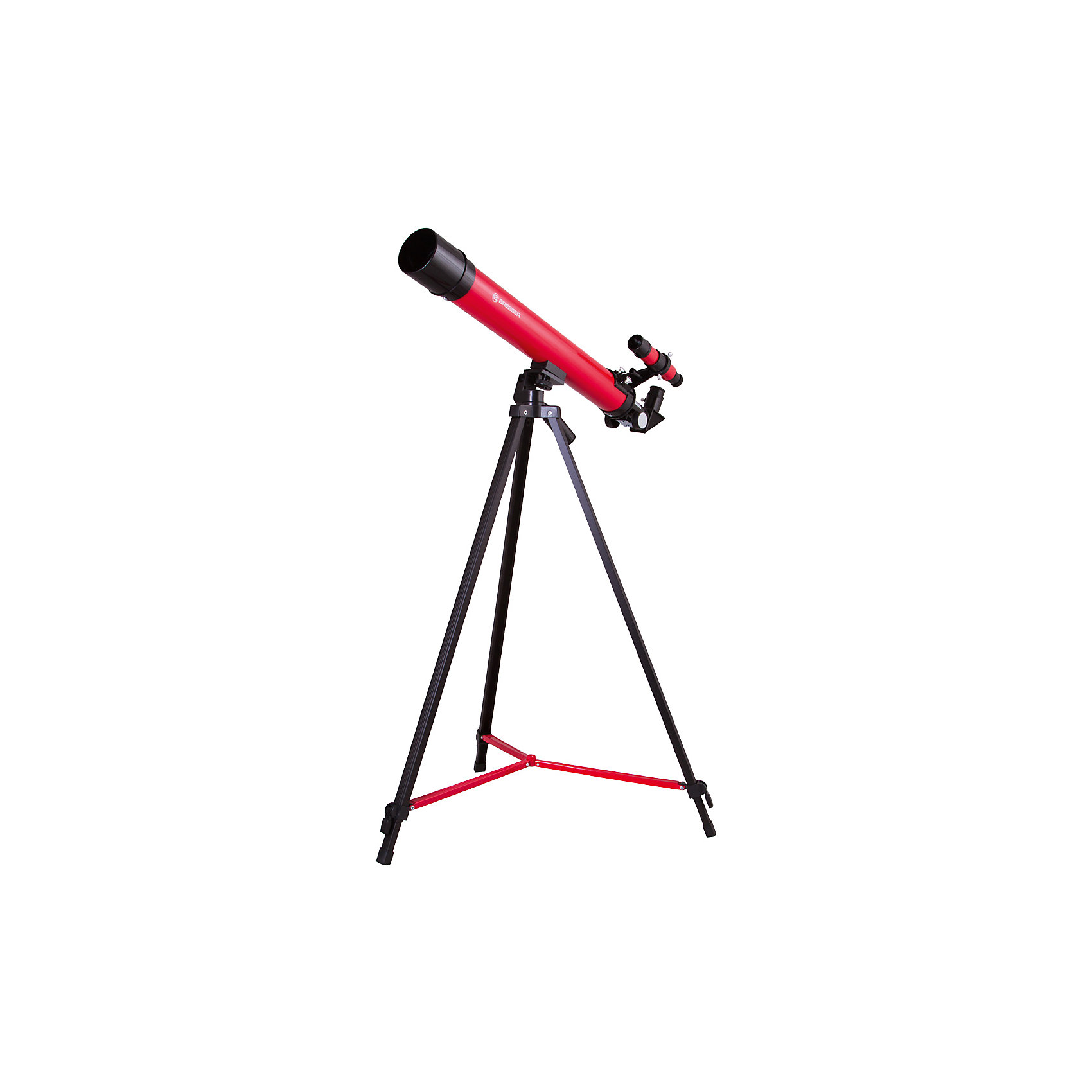 Телескоп Bresser Junior Space Explorer 45/600, красный Телескоп Bresser Junior Space Explorer 45/600, красныйТелескопы<br>Характеристики товара:<br><br>• материал: металл, пластик<br>• увеличение: до 100 крат<br>• диаметр объектива (апертура): 45 мм<br>• окуляры в комплекте: SR-6 мм и SR-12 мм, оборачивающий окуляр 1,5х<br>• искатель оптический: 6х30<br>• регулируемая алюминиевая тренога<br>• тип управления телескопом: ручной<br>• тип монтировки: азимутальная<br>• вес: 1,1 кг<br>• размер упаковки: 23х77х12 см<br>• комплектация: телескоп, окуляры, зеркало, тренога, карта<br>• страна бренда: Германия<br><br>Телескоп - это отличный способ заинтересовать ребенка наблюдениями за небесными телами и привить ему интерес к учебе. Эта модель была разработана специально для детей - он позволяет увеличивать предметы из космоса и изучать их. Благодаря легкому и прочному корпусу телескоп удобно брать с собой!<br><br>Оптические приборы от немецкой компании Bresser уже успели зарекомендовать себя как качественная и надежная продукция. Для их производства используются только безопасные и проверенные материалы. Такой прибор способен прослужить долго. Подарите ребенку интересную и полезную вещь!<br><br>Телескоп Bresser Junior Space Explorer 45/600, красный, от известного бренда Bresser (Брессер) можно купить в нашем интернет-магазине.<br><br>Ширина мм: 770<br>Глубина мм: 230<br>Высота мм: 125<br>Вес г: 2210<br>Возраст от месяцев: 60<br>Возраст до месяцев: 2147483647<br>Пол: Унисекс<br>Возраст: Детский<br>SKU: 5435327