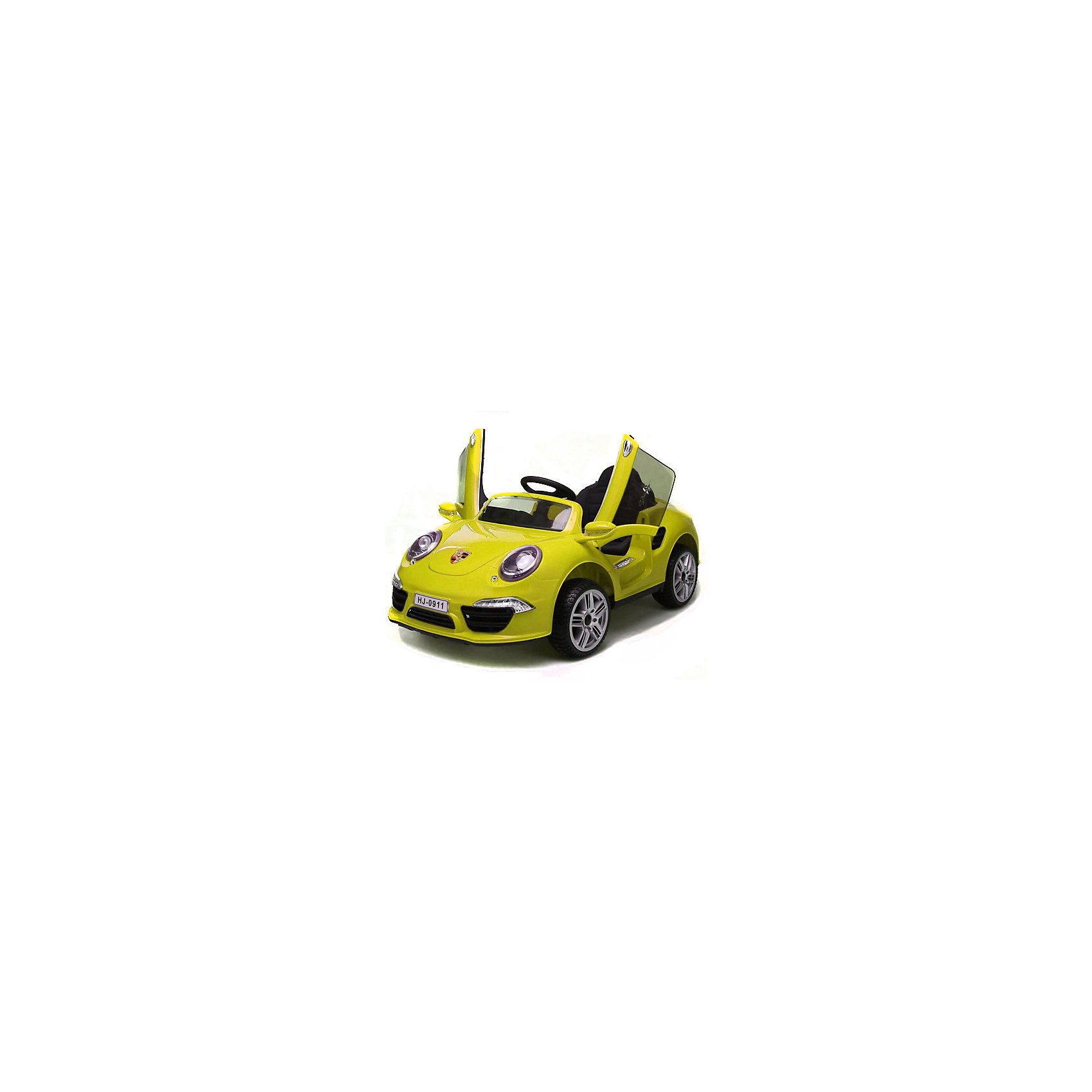 Аккумуляторная машина Порше 911, жёлтый, 1toy Аккумуляторная машина Порше 911, жёлтый, 1toyЭлектромобили<br>Аккумуляторная машина Порше 911, желтый, 1toy (Ван Той)<br><br>Характеристики:<br><br>• реалистичная модель Порше 911<br>• световые и звуковые эффекты<br>• регулируемая громкость<br>• 2 скорости<br>• открывающиеся двери<br>• светящиеся колеса<br>• MP3<br>• скорость до 5 км/ч<br>• радиус действия ПДУ: до 20 метров<br>• мотор: 2х25 Вт<br>• аккумулятор: 2х6В/4,5 Ач<br>• время игры: до 2 часов<br>• время зарядки: 8-12 часов<br>• размер игрушки: 120х69х50 см<br>• вес: 15 кг<br>• максимальная нагрузка: 30 кг<br>• цвет: желтый<br><br>С электромобилем Порше 911 ваш ребенок сможет почувствовать себя настоящим водителем! Машина имеет очень реалистичный дизайн. Дверцы открываются, чтобы маленький гонщик смог воспользоваться электромобилем, как настоящей машиной. Порше 911 имеет световые и звуковые эффекты, а также музыкальное сопровождение. Громкость звука можно регулировать. <br><br>Большой радиус действия пульта управления (до 20 метров) позволит вам контролировать движение ребенка на большом расстоянии. Автомобиль имеет две скорости движения до 5 км/ч. Эта игрушка вызовет восторг у каждого начинающего водителя!<br><br>Аккумуляторную машину Порше 911, желтый, 1toy (Ван Той) вы можете купить в нашем интернет-магазине.<br><br>Ширина мм: 1200<br>Глубина мм: 320<br>Высота мм: 570<br>Вес г: 18000<br>Возраст от месяцев: 36<br>Возраст до месяцев: 2147483647<br>Пол: Унисекс<br>Возраст: Детский<br>SKU: 5440869