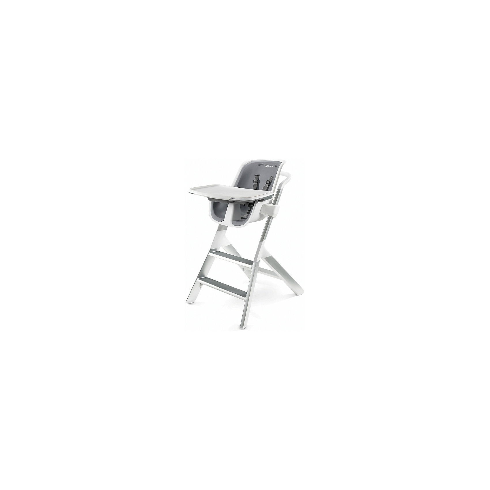 Стульчик для кормления High chair, 4moms, белый/серый Стульчик для кормления High chair, 4moms, белый/серыйот рождения<br>Характеристики товара:<br><br>• возраст от 6 месяцев;<br>• максимальный вес ребенка 27 кг;<br>• материал: пластик;<br>• регулируемое по высоте сидение в 3 положениях;<br>• регулировка глубины столешницы в 3 положениях;<br>• магнитный столик;<br>• 5-ти точечные ремни безопасности;<br>• страна производитель: США<br><br>Стульчик для кормления 4moms High Chair серый отличается необычной столешницей, которая устанавливается на стульчик при помощи магнитов, что облегчает процесс крепления ее на стульчик. Специальная фирменная посуда для кормления также удерживается на столешнице при помощи магнитов, не позволяя малышу случайно уронить тарелку с едой или стакан с напитком. В сидении ребенок удерживается 5-ти точечным ремнем безопасности, который подгоняется под рост малыша. Чехол снимается и стирается в стиральной машине.<br><br>Размер стульчика 101х71х56 см<br>Вес стульчика 6,8 кг<br>Размер упаковки 96х56х71 см<br>Вес упаковки 7,4 кг<br><br>Комплектация:<br><br>• стул;<br>• столешница;<br>• плошка с крышкой на магнитах.<br><br>Стульчик для кормления 4moms High Chair серый можно приобрести в нашем интернет-магазине.<br><br>Ширина мм: 665<br>Глубина мм: 546<br>Высота мм: 450<br>Вес г: 12200<br>Цвет: серый<br>Возраст от месяцев: 6<br>Возраст до месяцев: 36<br>Пол: Унисекс<br>Возраст: Детский<br>SKU: 5442005
