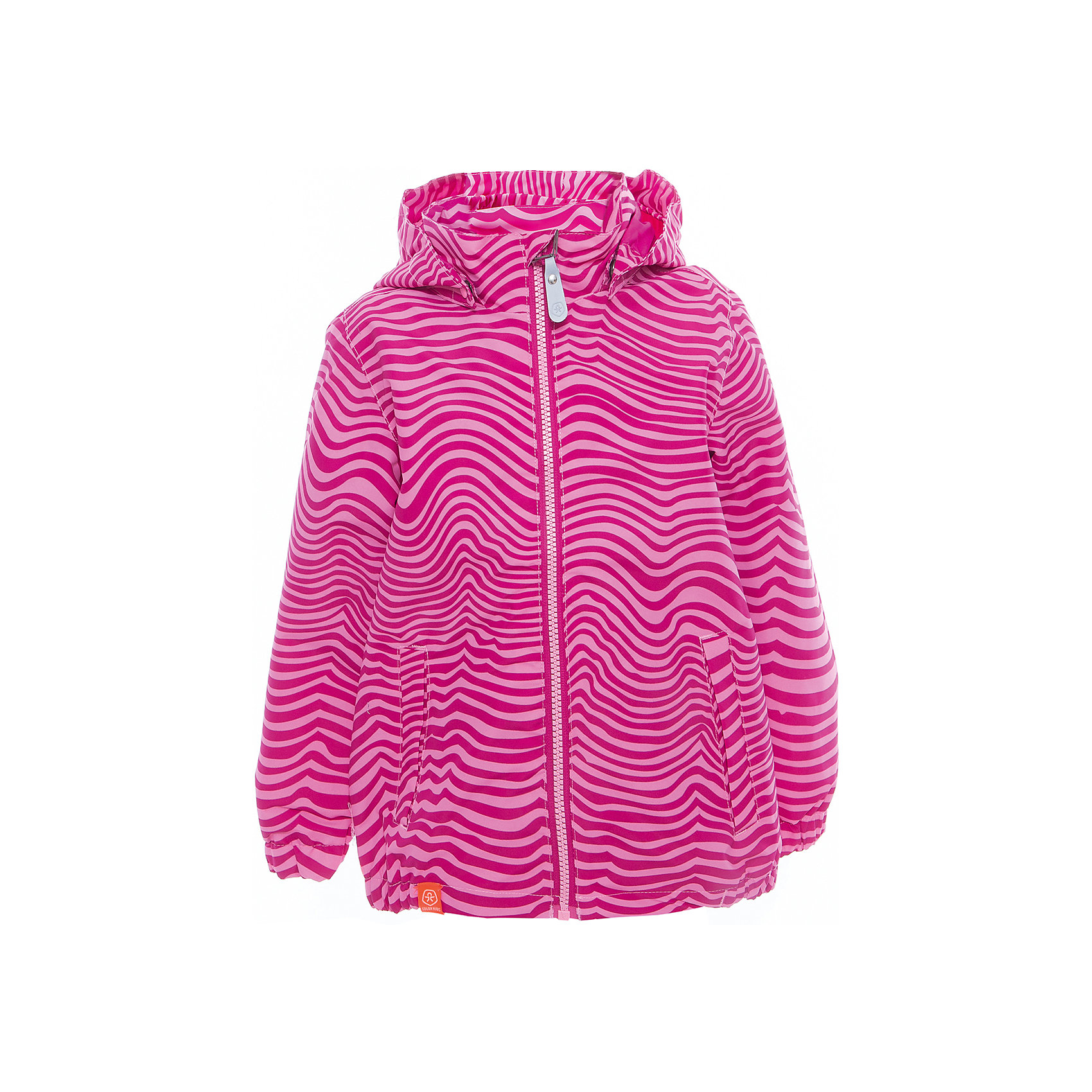 Ветровка для девочки Color Kids Ветровка для девочки Color KidsВерхняя одежда<br>Характеристики товара:<br><br>• цвет: розовый<br>• состав: 100 % полиэстер, таслан<br>• подкладка: 100 % полиэфир, тафетта<br>• без утеплителя<br>• температурный режим: +10 С° до +20 С°<br>• мембранная технология<br>• водонепроницаемость: 3000 мм<br>• воздухопроницаемость: 3000 мм<br>• пропитка BIONIC-FINISH® ECO не содержащая фтора, парафина и формальдегида (дополнительная защита от грязи)<br>• проклеенные швы<br>• утяжка по низу куртки<br>• светоотражающие детали<br>• швы проклеены<br>• съемный капюшон<br>• защита подбородка<br>• два кармана на молнии<br>• логотип<br>• страна бренда: Дания<br><br>Эта симпатичная и удобная куртка сделана из непромокаемого легкого материала, поэтому отлично подойдет для дождливой погоды в межсезонье. Она комфортно сидит и обеспечивает ребенку необходимое удобство. Очень стильно смотрится.<br><br>Ветровку для мальчика от датского бренда Color Kids (Колор кидз) можно купить в нашем интернет-магазине.<br><br>Ширина мм: 356<br>Глубина мм: 10<br>Высота мм: 245<br>Вес г: 519<br>Цвет: розовый<br>Возраст от месяцев: 24<br>Возраст до месяцев: 36<br>Пол: Женский<br>Возраст: Детский<br>Размер: 98,104,110,116,122,128,140,152,92<br>SKU: 5443049