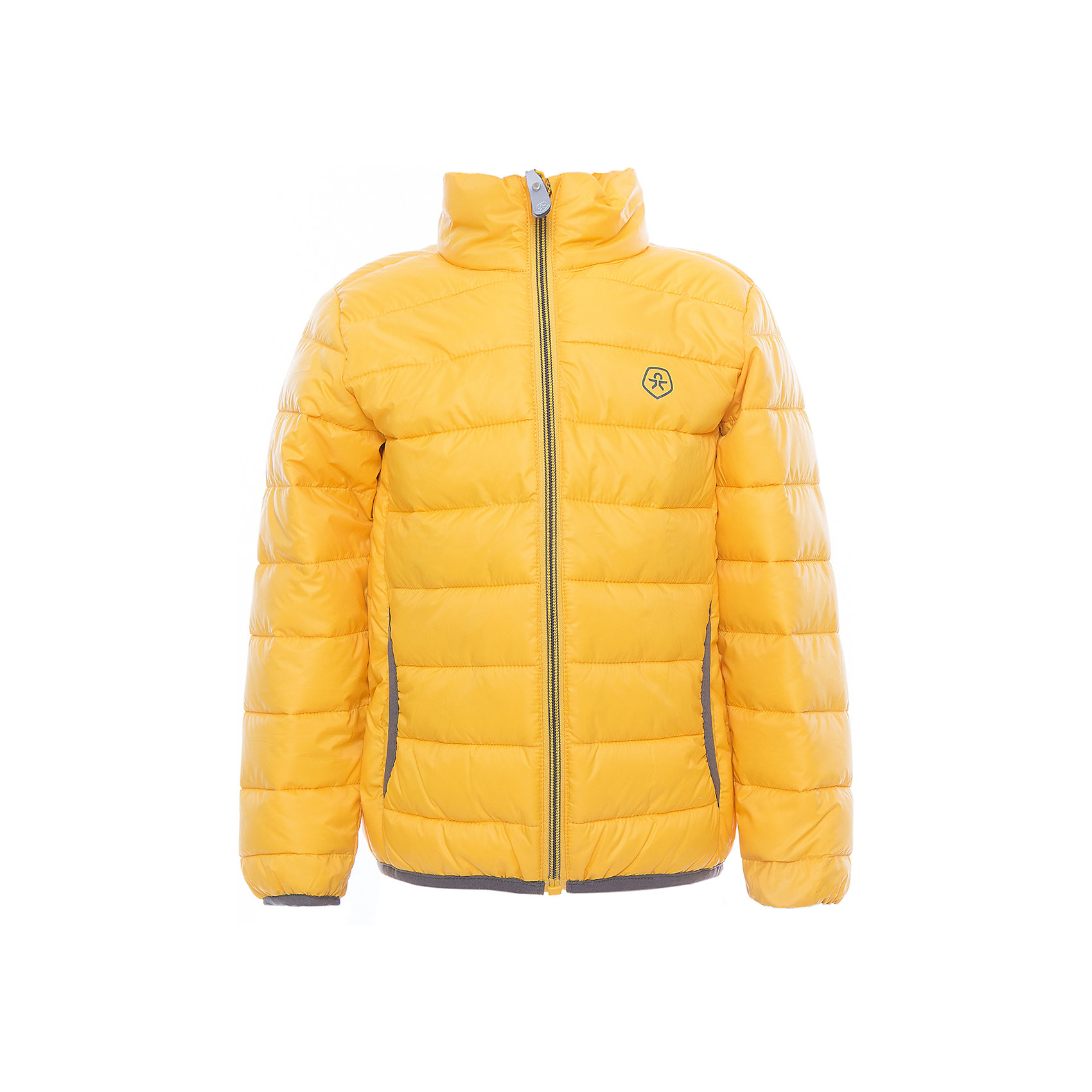 Куртка Color Kids Куртка Color KidsВерхняя одежда<br>Характеристики товара:<br><br>• цвет: жёлтый<br>• состав: 100 % полиэстер<br>• подкладка: 100 % полиэстер<br>• утеплитель: 160г/м синтепон<br>• температурный режим: от -5° С до +10°С<br>• светоотражающие детали<br>• застежка: молния<br>• защита подбородка<br>• два кармана<br>• логотип<br>• комфортная посадка<br>• страна бренда: Дания<br><br>Эта симпатичная и удобная куртка отлично подойдет для ношения в межсезонье. Она комфортно сидит и обеспечивает ребенку необходимое удобство. Очень стильно смотрится.<br><br>Куртку от датского бренда Color Kids (Колор кидз) можно купить в нашем интернет-магазине.<br><br>Ширина мм: 356<br>Глубина мм: 10<br>Высота мм: 245<br>Вес г: 519<br>Цвет: желтый<br>Возраст от месяцев: 24<br>Возраст до месяцев: 36<br>Пол: Унисекс<br>Возраст: Детский<br>Размер: 98,104,110,116,122,128,140,152,92<br>SKU: 5443136