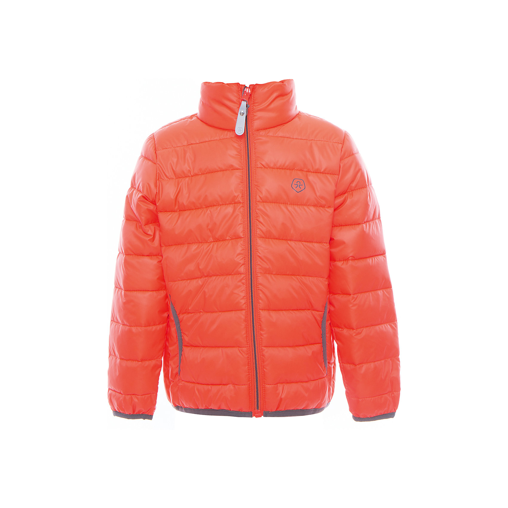 Куртка Color Kids Куртка Color KidsВерхняя одежда<br>Характеристики товара:<br><br>• цвет: оранжевый<br>• состав: 100 % полиэстер<br>• подкладка: 100 % полиэстер<br>• утеплитель: 160г/м синтепон<br>• температурный режим: от -5° С до +10°С<br>• светоотражающие детали<br>• застежка: молния<br>• защита подбородка<br>• два кармана<br>• логотип<br>• комфортная посадка<br>• страна бренда: Дания<br><br>Эта симпатичная и удобная куртка отлично подойдет для ношения в межсезонье. Она комфортно сидит и обеспечивает ребенку необходимое удобство. Очень стильно смотрится.<br><br>Куртку от датского бренда Color Kids (Колор кидз) можно купить в нашем интернет-магазине.<br><br>Ширина мм: 356<br>Глубина мм: 10<br>Высота мм: 245<br>Вес г: 519<br>Цвет: розовый<br>Возраст от месяцев: 24<br>Возраст до месяцев: 36<br>Пол: Унисекс<br>Возраст: Детский<br>Размер: 98,104,110,116,122,128,140,152,92<br>SKU: 5443156