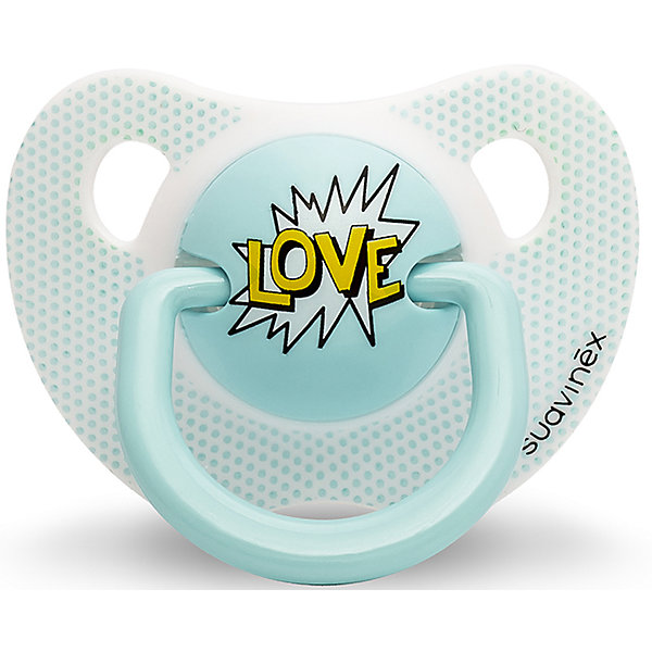 Пустышка силиконовая LOVE Baby Art, 0-6 мес., Suavinex, голубой Пустышка силиконовая LOVE Baby Art, 0-6 мес., Suavinex, голубойПустышки<br>Характеристики:<br><br>• Наименование: пустышка<br>• Рекомендуемый возраст: от 0 и до 6 месяцев<br>• Пол: для мальчика<br>• Материал: силикон, пластик<br>• Цвет: голубой<br>• Рисунок: романтика<br>• Форма: анатомическая<br>• Наличие вентиляционных отверстий <br>• Кольцо для держателя<br>• Вес: 27 г<br>• Параметры (Д*Ш*В): 5,4*6,5*10,9 см <br>• Особенности ухода: можно мыть в теплой воде, регулярная стерилизация <br><br>Пустышка LOVE от 0 до 6 мес Baby Art, Suavinex, голубой изготовлена испанским торговым брендом, специализирующимся на выпуске товаров для кормления и аксессуаров новорожденным и младенцам. Продукция от Suavinex разработана с учетом рекомендаций педиатров и стоматологов, что гарантирует качество и безопасность использованных материалов. <br><br>Пластик, из которого изготовлено изделие, устойчив к появлению царапин и сколов, благодаря чему пустышка длительное время сохраняет свои гигиенические свойства. Форма у соски способствует равномерному распределению давления на небо, что обеспечивает правильное формирование речевого аппарата. <br><br>Пустышка имеет анатомическую форму, для прикрепления держателя предусмотрено кольцо. Изделие выполнено в брендовом дизайне, надпись LOVE нанесена по инновационной технологии, которая обеспечивает стойкость рисунка даже при длительном использовании и частой стерилизации.<br><br>Пустышку LOVE от 0 до 6 мес Baby Art, Suavinex, голубой можно купить в нашем интернет-магазине.<br><br>Ширина мм: 54<br>Глубина мм: 65<br>Высота мм: 109<br>Вес г: 27<br>Возраст от месяцев: 0<br>Возраст до месяцев: 6<br>Пол: Мужской<br>Возраст: Детский<br>SKU: 5451239
