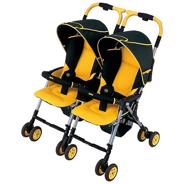 Прогулочная коляска для двойни Aprica Nelccobed Twin, Прогулочная коляска для двойни Aprica Nelccobed Twin,Коляски для двойни<br>Характеристики коляски для двойни Aprica Nelccobed Twin<br><br>Прогулочный блок, у каждого свой: <br><br>• регулируемые по длине 3-х точечные ремни безопасности;<br>• регулируемый наклон спинки, угол наклона 130-170 градусов;<br>• глубокий капюшон оснащен широким солнцезащитным козырьком;<br>• на капюшоне находится смотровое окошко;<br>• съеный бампер, отодвигается с одной стороны или снимается полностью;<br>• бампер у каждого малыша отдельный;<br>• поддерживающая система терморегуляции;<br>• подножки регулируются по высоте;<br>• материал: пластик, полиэстер;<br>• высота сиденья от земли: 50 см.<br><br>Шасси коляски, общее для двоих: <br><br>• сдвоенные колеса коляски, 6 пар, всего 12 шт.;<br>• передние колеса поворотные с блокировкой;<br>• тип тормоза: ножной, расположен на 2-х колесах;<br>• механизм складывания: трость с защитой от раскладывания;<br>• рама складывается вместе с прогулочным блоком;<br>• коляска сохраняет устойчивое вертикальное положение;<br>• материал рамы: алюминий.<br><br>Размер коляски: 89х78х97 см<br>Размер коляски в сложенном виде: 65х34х96 см<br>Вес коляски: 9,6 кг<br>Максимальная нагрузка на коляску: 30 кг<br><br>Комплектация:<br><br>• коляска для двойни Nelccobed Twin;<br>• 2 накидки на ножки, крепятся кнопками к бамперам;<br>• дождевик в сумочке, закрывает оба прогулочных блока одновременно;<br>• ремешок для переноски коляски;<br>• инструкция. <br><br>Прогулочную коляску для двойни Nelccobed Twin, Aprica можно купить в нашем интернет-магазине.<br><br>Ширина мм: 650<br>Глубина мм: 340<br>Высота мм: 970<br>Вес г: 12300<br>Возраст от месяцев: 1<br>Возраст до месяцев: 36<br>Пол: Унисекс<br>Возраст: Детский<br>SKU: 5451751