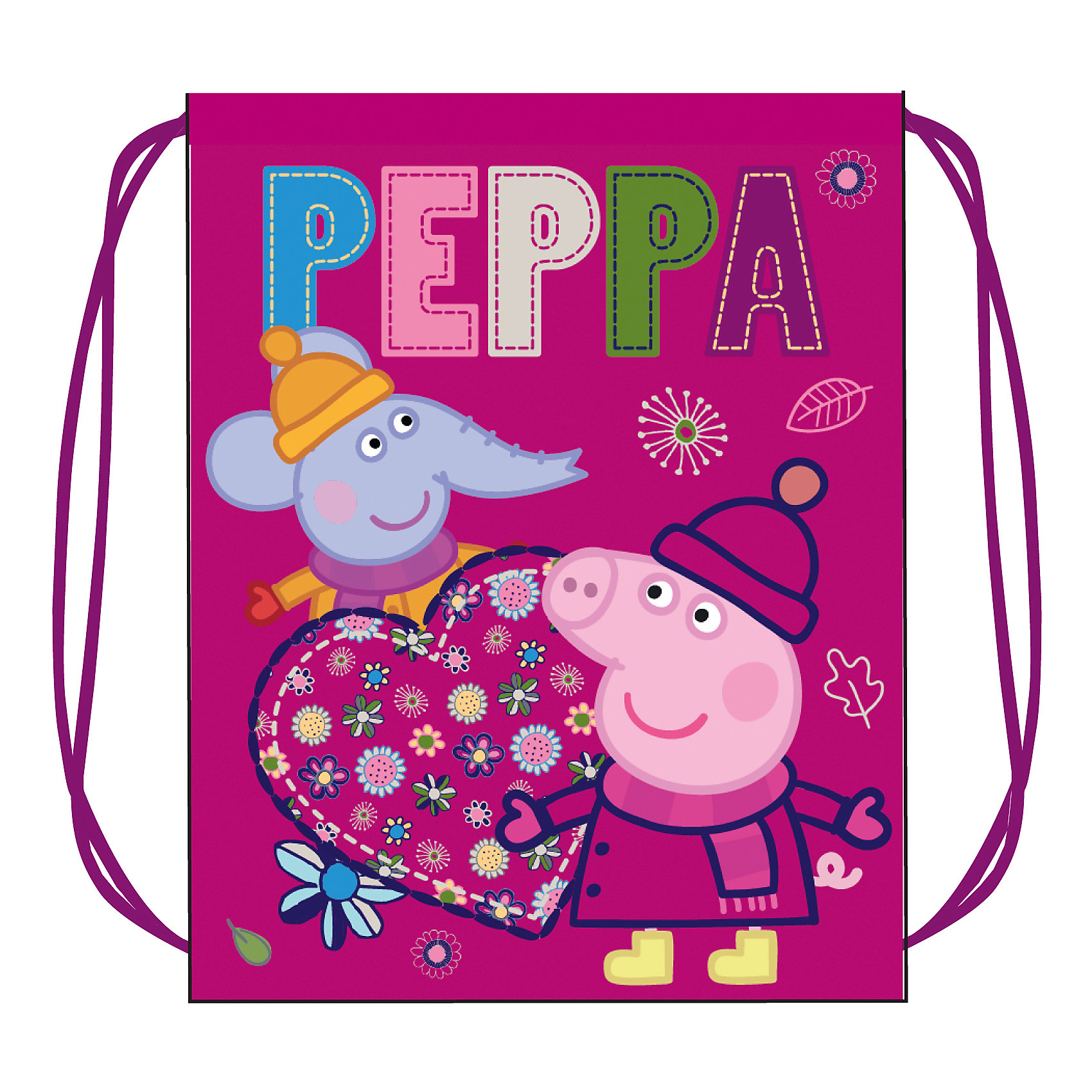 Мешок для обуви Листопад, Peppa Pig Мешок для обуви Листопад, Peppa PigМешки для обуви<br>Характеристики:<br>• утягивается с помощью шнурков-лямок;<br>• вместительное отделение;<br>• яркий принт;<br>• материал: полиэстер;<br>• размер: 46х32 см;<br>• размер упаковки: 25х17х1 см;<br>• вес: 45 грамм.<br><br>Мешок «Листопад» подходит для обуви любого типа и размера. Он состоит из одного отделения, утягивающегося с помощью шнурков. Для удобства ребенка шнурки можно использовать в качестве лямок.<br><br>Мешок декорирован красочным изображением свинки Пеппа.<br><br>Мешок для обуви Листопад, Peppa Pig, Росмэн можно купить в нашем интернет-магазине.<br><br>Ширина мм: 220<br>Глубина мм: 180<br>Высота мм: 50<br>Вес г: 40<br>Возраст от месяцев: 36<br>Возраст до месяцев: 2147483647<br>Пол: Женский<br>Возраст: Детский<br>SKU: 5453346