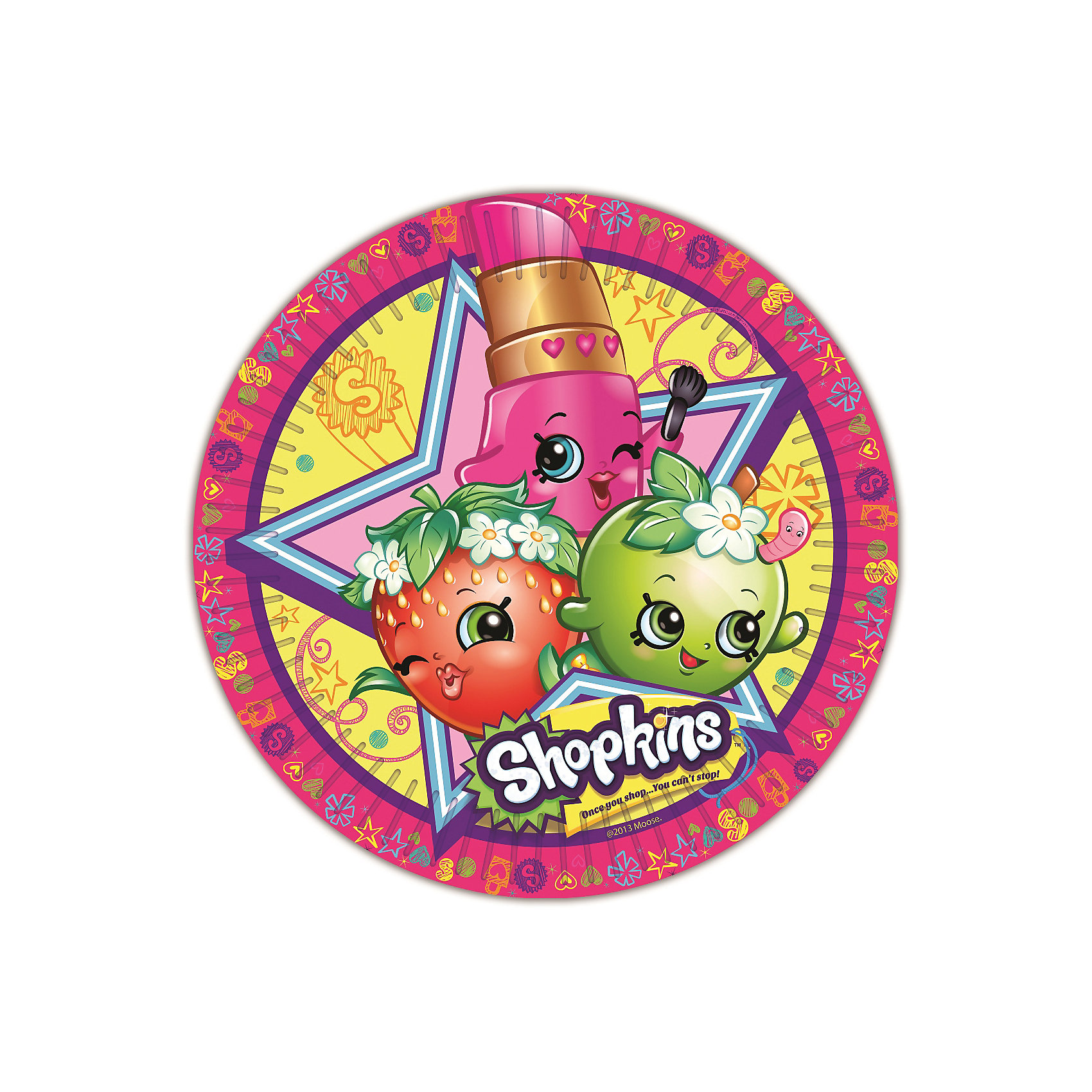 Тарелки 18 см, 6 шт., Shopkins Тарелки 18 см, 6 шт., ShopkinsВсё для праздника<br>Характеристики товара:<br><br>• комплектация: 6 тарелок 18 см<br>• состав: бумага и полимерные материалы<br>• на 6 персон<br>• упаковка: пакет<br>• страна бренда: Россия<br>• страна изготовитель: Китай<br><br>Одноразовые тарелки Шопкинс с ярким, жизнерадостным дизайном стильно украсят праздничный стол и поднимут всем настроение. А на пикнике они просто необходимы! Их практическую пользу невозможно переоценить: они почти невесомы, не могут разбиться, их не надо мыть. <br><br>Тарелки 18 см, 6 шт., Shopkins, вы можете приобрести в нашем интернет-магазине.<br><br>Ширина мм: 180<br>Глубина мм: 180<br>Высота мм: 10<br>Вес г: 50<br>Возраст от месяцев: 36<br>Возраст до месяцев: 2147483647<br>Пол: Женский<br>Возраст: Детский<br>SKU: 5453474