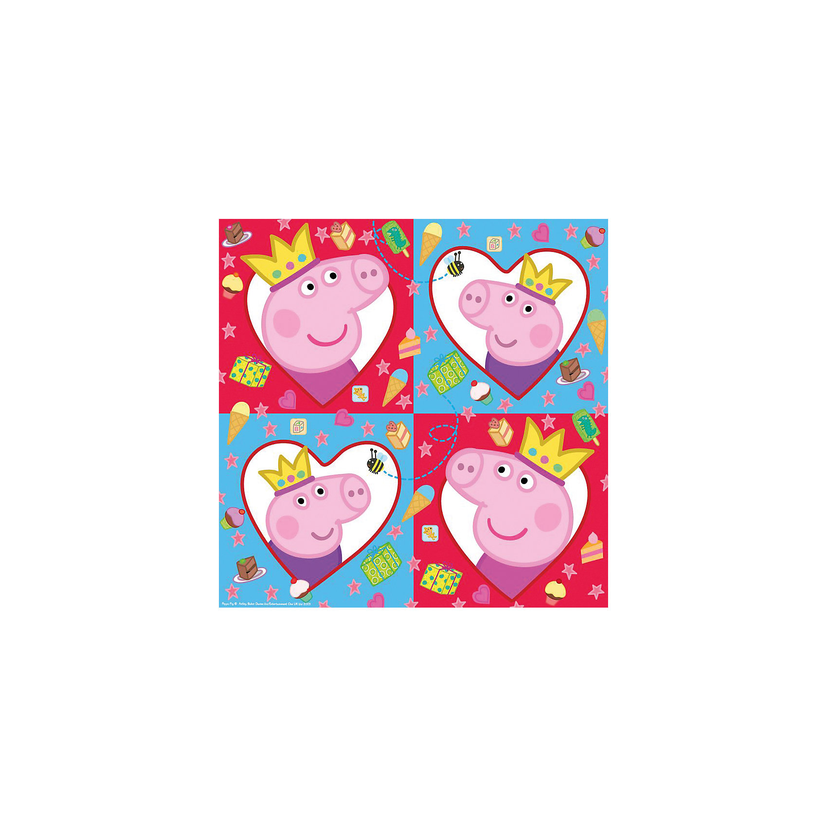 Салфетки 33*33 см, 20 шт., Peppa Pig Салфетки 33*33 см, 20 шт., Peppa PigСвинка Пеппа<br>Обучать правилам этикета за столом следует с самого детства. И специально для того, чтобы усваивать суровые нормы поведения было не скучно, а весело и увлекательно, для деток создан набор красочных салфеток с героями мультфильма Свинка Пеппа. Яркие и качественные салфетки пригодятся для повседневного использования, а также эффектно украсят праздничный стол во время детского праздника.
<br>В наборе Пеппа Пиг 20 бумажных двухслойных салфеток, декорированных ярким, привлекательным принтом. Размер: 33х33 см. Плотность: 18 gsm. Товар сертифицирован. А если вы желаете украсить детский праздник в единой стилистике, вы также можете выбрать другие товары из данной серии: стаканы, тарелки, язычки, колпаки, маски, приглашение в конверте, скатерть, маски, пакеты, свечи и др.<br><br>Ширина мм: 165<br>Глубина мм: 165<br>Высота мм: 20<br>Вес г: 70<br>Возраст от месяцев: 36<br>Возраст до месяцев: 2147483647<br>Пол: Унисекс<br>Возраст: Детский<br>SKU: 5453477