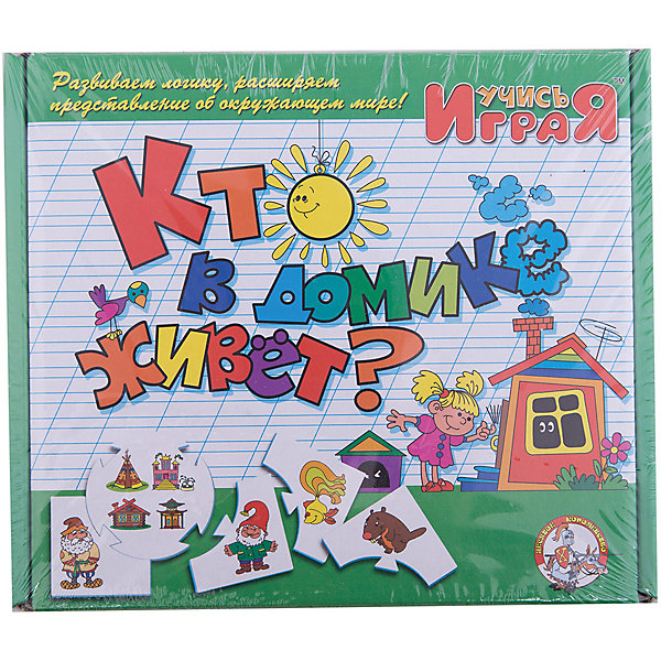 Игра обучающая Кто в домике живет, Десятое королевство Игра обучающая Кто в домике живет, Десятое королевствоОбучающие карточки<br>Игра обучающая Кто в домике живет, Десятое королевство<br><br>Характеристики:<br><br>• Возраст: от 3 лет<br>• Количество игроков: от 1 до 10<br>• В комплекте: 10 карточек заданий, 4 карточки с ответами<br><br>В этой увлекательной обучающей игре могут участвовать одновременно от 1 до 10 детей! В наборе содержатся 10 карточек-заданий, на которых изображены рисунки по теме жилищ для животных. К каждой необходимо найти 4 карточки-ответа, чтобы дополнить их содержание. В процессе игры дети узнают о том кто где живет, работают над мелкой моторикой и расширяют свои знания и представления об окружающем мире.<br><br>Игра обучающая Кто в домике живет, Десятое королевство можно купить в нашем интернет-магазине.<br><br>Ширина мм: 230<br>Глубина мм: 200<br>Высота мм: 35<br>Вес г: 240<br>Возраст от месяцев: 84<br>Возраст до месяцев: 2147483647<br>Пол: Унисекс<br>Возраст: Детский<br>SKU: 5471677