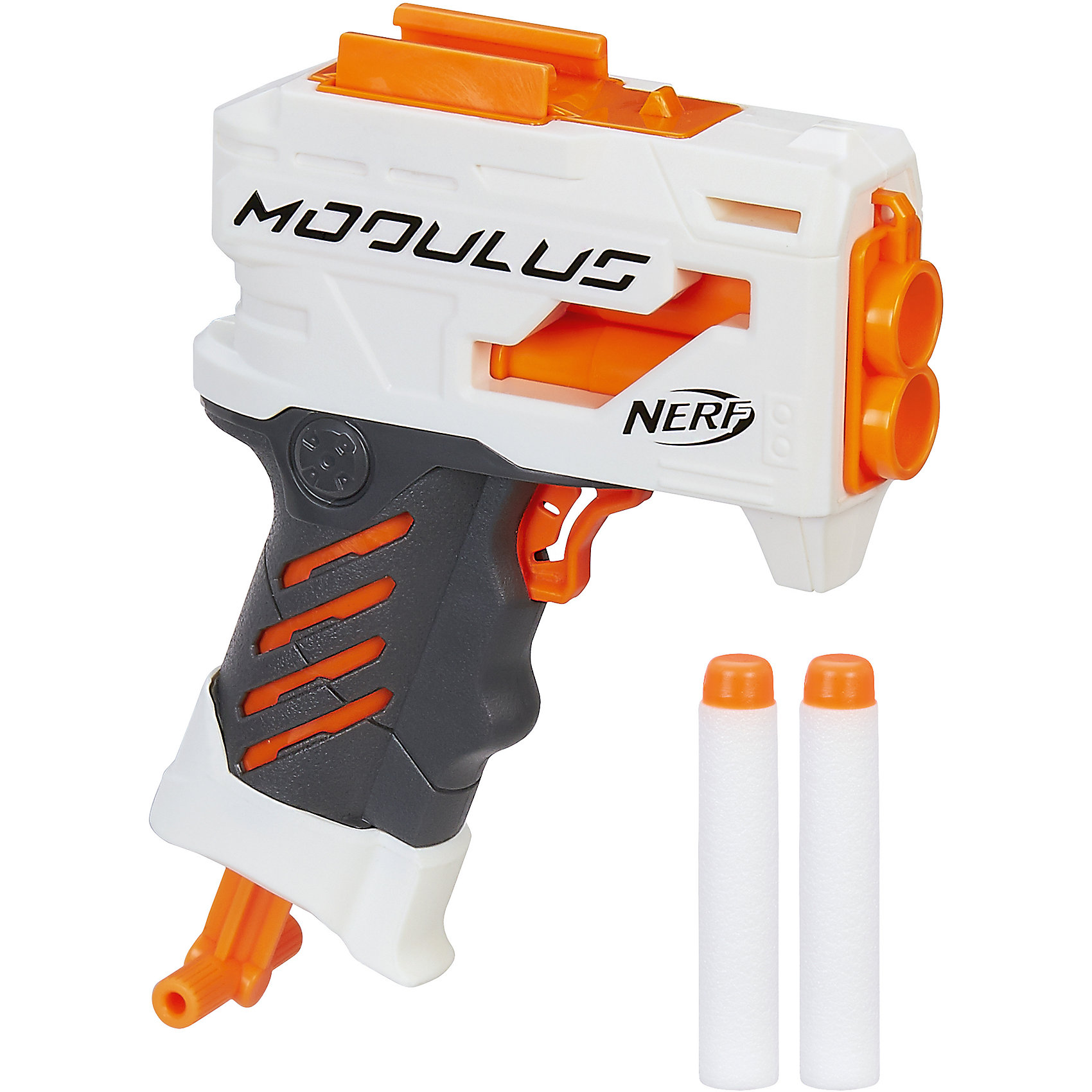Аксессуар к Nerf Modulus - Grip Blaster Аксессуар к Nerf Modulus - Grip BlasterБластеры, пистолеты и прочее<br>Характеристики товара:<br><br>• материал: пластик, металл<br>• возраст: от 8 лет<br>• в комплекте: рукоять-пистолет, 2 стрелы<br>• вес: 160 г<br>• размер упаковки: 18x5x23 см<br>• страна бренда: США<br>• страна производства: Китай<br><br>Бластер представлен в виде рукояти-пистолета, также в комплект входят две стрелы, которые одновременно можно зарядить в пистолет. Стрелы абсолютно безопасны для здоровья ребенка. Из этой линейки аксессуаров можно собрать набор оружия - бластер с патронами, очень эффектно выглядящий.<br><br>Аксессуары, NERF Modulus, от известного бренда Hasbro можно купить в нашем интернет-магазине.<br><br>Ширина мм: 236<br>Глубина мм: 182<br>Высота мм: 48<br>Вес г: 165<br>Возраст от месяцев: 96<br>Возраст до месяцев: 156<br>Пол: Унисекс<br>Возраст: Детский<br>SKU: 5473696