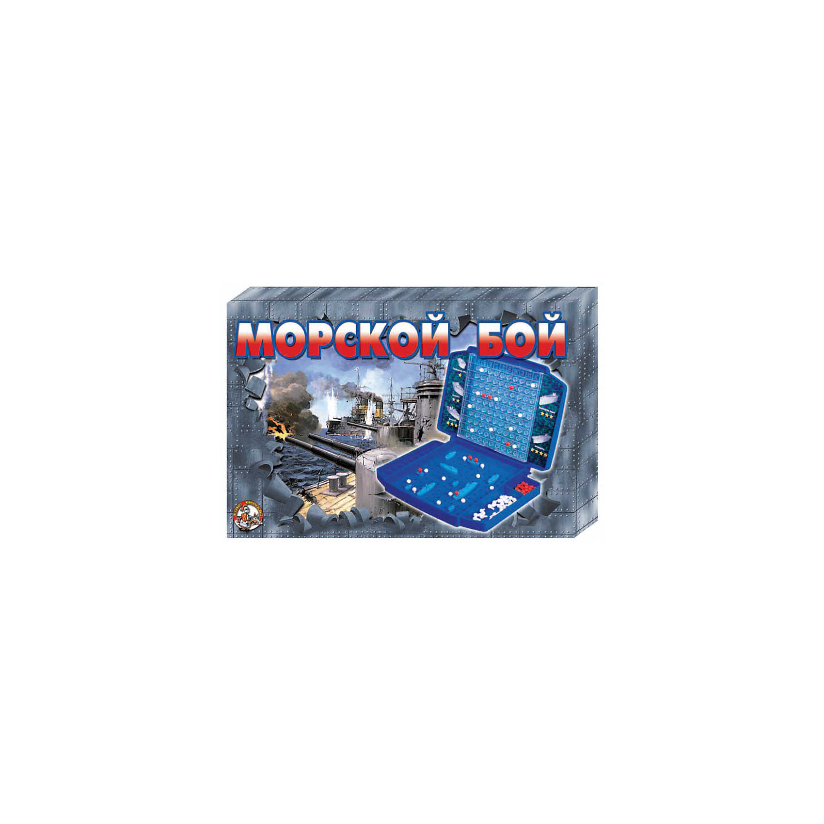 Игра настольная Морской бой 2, Десятое королевство Игра настольная Морской бой 2, Десятое королевствоНастольные игры<br>Игра настольная Морской бой 2, Десятое королевство<br><br>Характеристики: <br><br>• Возраст: от 7 лет<br>• Материал: пластик<br>• В комплекте: корабли, чемоданчик, фишки<br><br>Этот набор создан на основе знаменитой игры Морской бой, только в данном наборе игровое поле и корабли выполнены в виде объемных фигурок. В комплекте идут 2 игровых поля, 2 крейсера, 6 эсминцев, 2 авианосца, 2 подлодки, 9 торпедных катеров, 320 белых и 80 красных фишек. Поставляется в удобном чемоданчике, благодаря которому фигурки не потеряются, а фишки не слетят с поля.<br><br>Игра настольная Морской бой 2, Десятое королевство можно купить в нашем интернет-магазине.<br><br>Ширина мм: 370<br>Глубина мм: 240<br>Высота мм: 40<br>Вес г: 912<br>Возраст от месяцев: 84<br>Возраст до месяцев: 2147483647<br>Пол: Унисекс<br>Возраст: Детский<br>SKU: 5473813