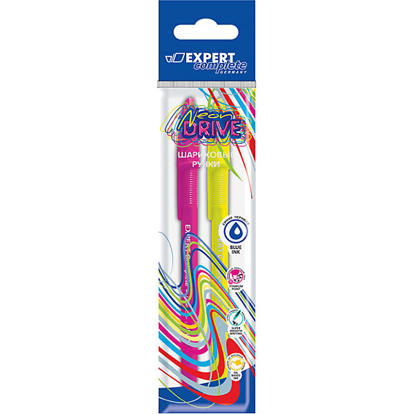 Набор шариковых ручек Expert Complete Neon Drive, син.чернила, цвет розовый+зеленый Набор шариковых ручек Expert Complete Neon Drive, син.чернила, цвет розовый+зеленыйПисьменные принадлежности<br>Характеристики набора шариковых ручек Expert Complete Neon Drive: <br><br>• толщина стержня: 0,7мм (2 шт)<br>• цвет чернил: синие <br>• цвет корпуса: розовый+ зеленый<br>• состав: пластик и чернила<br>• упаковка: блистер<br>• размер упаковки: 20?5?0,5 см<br>• вес: 13 г.<br>• страна изготовления : Китай<br><br>Набор шариковых ручек Expert Complete Neon Drive можно купить в нашем интернет-магазине.<br><br>Ширина мм: 200<br>Глубина мм: 100<br>Высота мм: 48<br>Вес г: 10<br>Возраст от месяцев: 36<br>Возраст до месяцев: 2147483647<br>Пол: Унисекс<br>Возраст: Детский<br>SKU: 5475448