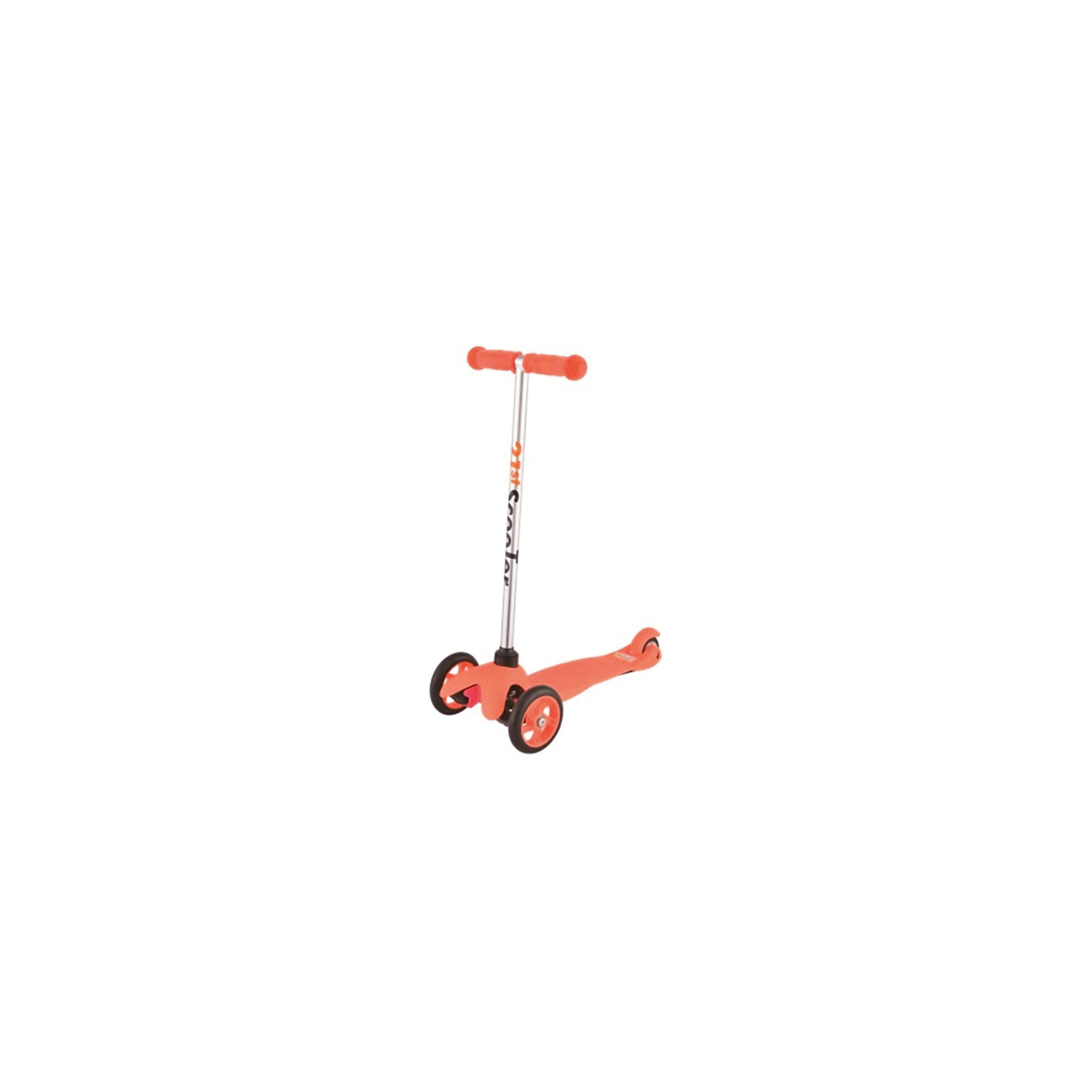 Самокат 3-х колёсный Maxi Scooter, оранжевый, 21st scooTer Самокат 3-х колёсный Maxi Scooter, оранжевый, 21st scooTerСамокаты<br>21st scooter MaxiScooter (SKL-06A) - детский трехколесный самокат с амортизацией передней вилки. Самокат имеет уникальную запатентованную систему управления. Гибкая подножка сделана из мягкого пластика усиленного стекловолокном, что исключает риск травмирования ребенка об нее.За счет своей устойчивости и плавности хода, SKL-06A очень просто освоить. Самокат изготовлен из высококачественных материалов. Он отлично способствует развитию опорно-двигательного аппарата ребенка его координацию движения и навыки балансировки.Характеристики:• Вес: 2 кг.• Возраст: от 3-х лет• Максимальная нагрузка: до 30 кг.• Материал: алюминий, полипропилен, стеклопластик• Колеса: полиуретановые литые колеса PU• Диаметр колес: передние 120 мм, заднее 80 мм.• Подшипники: ABEC-1• Тормоз: задний тормоз наступающий (step-on brake)• Размеры: 67х23х53,5 см.• Размер платформы: 52х11 см.<br><br>Ширина мм: 610<br>Глубина мм: 450<br>Высота мм: 390<br>Вес г: 2400<br>Возраст от месяцев: 36<br>Возраст до месяцев: 2147483647<br>Пол: Унисекс<br>Возраст: Детский<br>SKU: 5475697