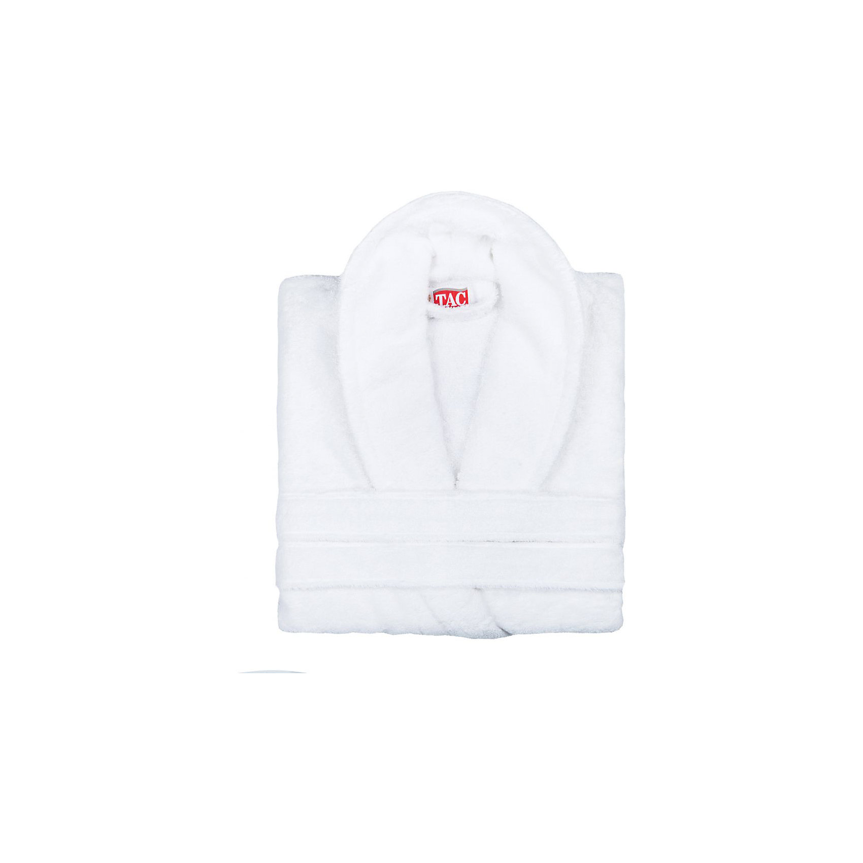 Халат махровый Maison Bambu, S/M, TAC, белый (beyaz) Халат махровый Maison Bambu, S/M, TAC, белый (beyaz)Ванная комната<br>Характеристики:<br><br>• Вид домашнего текстиля: махровый халат<br>• Размер международный/российский: S/M (42, 44, 46)<br>• Пол: унисекс<br>• Рисунок: без рисунка<br>• Материал: хлопок, 50% хлопок; бамбук, 50%<br>• Цвет: белый<br>• Плотность полотна: 320 гр/м2 <br>• Силуэт: прямой<br>• Рукав: длинный<br>• Воротник: отложной<br>• Застежка: пояс<br>• Вес в упаковке: 1 кг 030 г<br>• Размеры упаковки (Д*Ш*В): 39*10*29 см<br>• Особенности ухода: машинная стирка <br><br>Халат махровый Maison Bambu, S/M, TAC, белый (beyaz) от наиболее популярного бренда на отечественном рынке среди производителей комплектов постельного белья и текстильных принадлежностей, выпуском которого занимается производственная компания, являющаяся частью мирового холдинга Zorlu Holding Textiles Group. Халат выполнен из сочетания натурального хлопка и бамбукового волокна, что обеспечивает гипоаллергенность, высокую износоустойчивость, повышенные гигкоскопические и антибактериальные свойства изделия. Благодаря высокой степени плотности махры, халат отлично впитывает влагу, но при этом остается мягким. <br><br>Ворс окрашен стойкими нетоксичными красителями, который не оставляет запаха и обеспечивает ровный окрас. Изделие сохраняет свой цвет и форму даже при частых стирках. Халат прямого кроя с длинными рукавами и отложным воротником идеально подходит для посещения бани или сауны, а в прохладные вечера обеспечит комфорт и уют своему владельцу. Выполнен в белом цвете без рисунка.<br><br>Халат махровый Maison Bambu, S/M, TAC, белый (beyaz) можно купить в нашем интернет-магазине.<br><br>Ширина мм: 290<br>Глубина мм: 90<br>Высота мм: 400<br>Вес г: 1300<br>Возраст от месяцев: 216<br>Возраст до месяцев: 1188<br>Пол: Унисекс<br>Возраст: Детский<br>SKU: 5476355