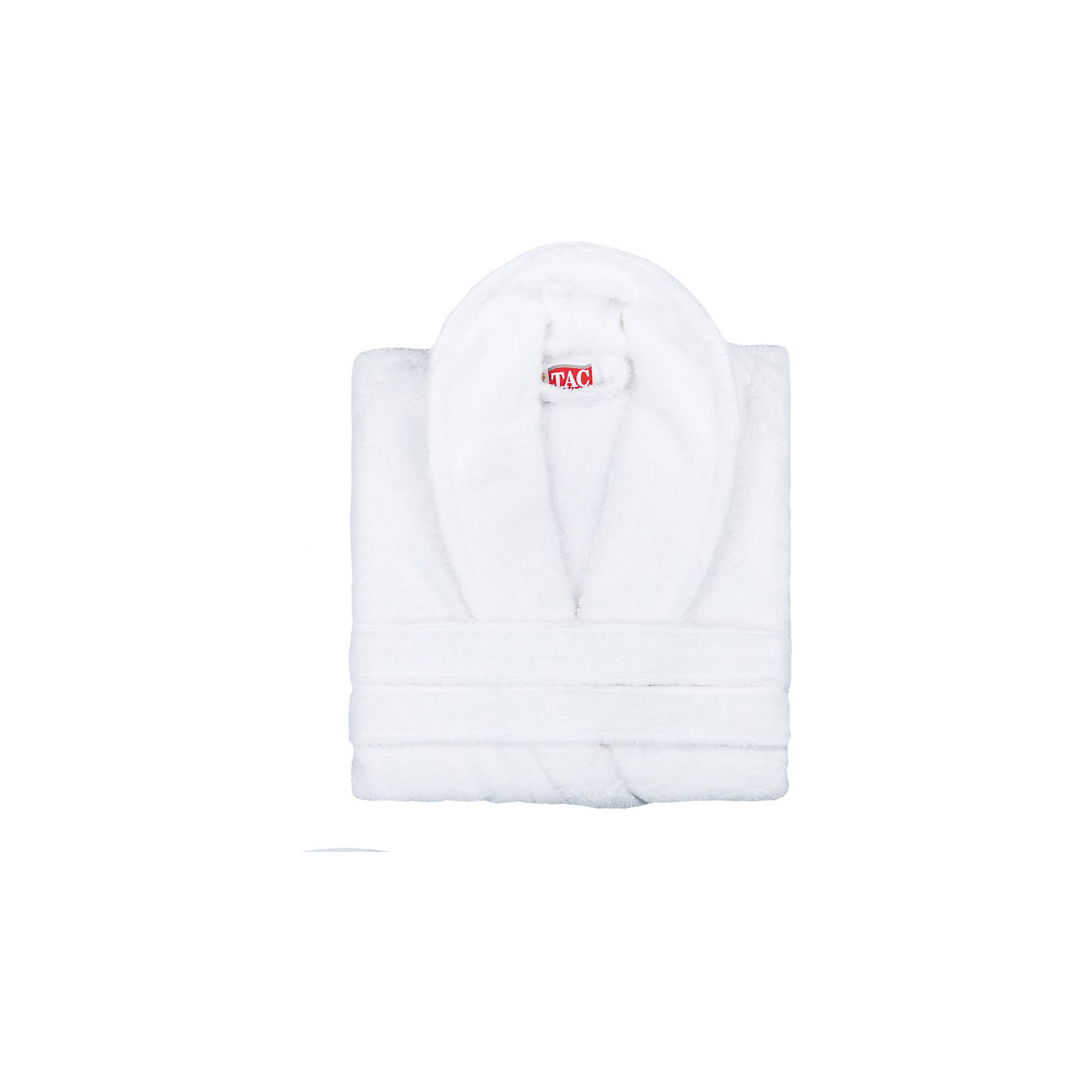 Халат махровый Maison Bambu, L/XL, TAC, белый (beyaz) Халат махровый Maison Bambu, L/XL, TAC, белый (beyaz)Ванная комната<br>Характеристики:<br><br>• Вид домашнего текстиля: махровый халат<br>• Размер международный/российский: L/XL<br>• Пол: унисекс<br>• Рисунок: без рисунка<br>• Материал: хлопок, 50% хлопок; бамбук, 50%<br>• Цвет: белый<br>• Плотность полотна: 320 гр/м2 <br>• Силуэт: прямой<br>• Рукав: длинный<br>• Воротник: отложной<br>• Застежка: пояс<br>• Вес в упаковке: 1 кг 130 г<br>• Размеры упаковки (Д*Ш*В): 40*10*32 см<br>• Особенности ухода: машинная стирка <br><br>Халат махровый Maison Bambu, L/XL, TAC, белый (beyaz) от наиболее популярного бренда на отечественном рынке среди производителей комплектов постельного белья и текстильных принадлежностей, выпуском которого занимается производственная компания, являющаяся частью мирового холдинга Zorlu Holding Textiles Group. Халат выполнен из сочетания натурального хлопка и бамбукового волокна, что обеспечивает гипоаллергенность, высокую износоустойчивость, повышенные гигкоскопические и антибактериальные свойства изделия. Благодаря высокой степени плотности махры, халат отлично впитывает влагу, но при этом остается мягким. <br><br>Ворс окрашен стойкими нетоксичными красителями, который не оставляет запаха и обеспечивает ровный окрас. Изделие сохраняет свой цвет и форму даже при частых стирках. Халат прямого кроя с длинными рукавами и отложным воротником идеально подходит для посещения бани или сауны, а в прохладные вечера обеспечит комфорт и уют своему владельцу. Выполнен в белом цвете без рисунка.<br><br>Халат махровый Maison Bambu, L/XL, TAC, белый (beyaz) можно купить в нашем интернет-магазине.<br><br>Ширина мм: 290<br>Глубина мм: 90<br>Высота мм: 400<br>Вес г: 1400<br>Возраст от месяцев: 216<br>Возраст до месяцев: 1188<br>Пол: Унисекс<br>Возраст: Детский<br>SKU: 5476363
