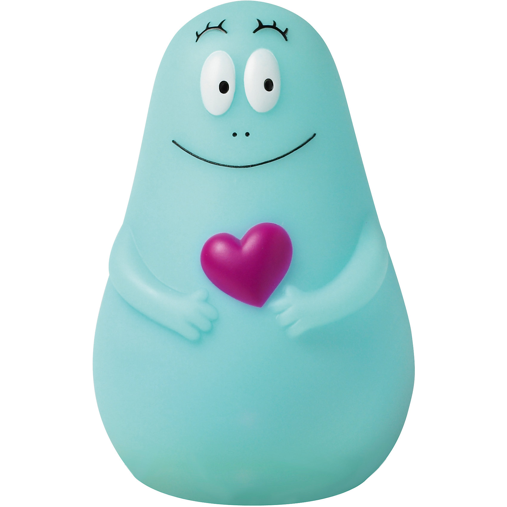 Ночник Barbapapa, Pabobo, голубой Ночник Barbapapa, Pabobo, голубойНочники и проекторы<br>Характеристики:<br><br>• Пол: для мальчика<br>• Тематика рисунка: сердечко<br>• Цвет: голубой<br>• Материал: поливинилхлорид<br>• Светодиодные лампы<br>• До 11 часов непрерывной работы<br>• Мягкий рассеянный свет<br>• Во время работы не нагревается<br>• Автоматическое отключение<br>• Размеры (Д*Ш*В): 9*15*9 см<br>• Вес: 550 г <br>• Особенности ухода: допускается сухая и влажная чистка<br><br>Ночник Barbapapa, Pabobo, голубой от французского торгового бренда, который занимается производством детских светильников и проекторов. При изготовлении используются качественные и безопасные материалы, которые характеризуются длительным сроком службы. Пластик, из которого изготовлен ночник, устойчив к повреждениям и появлению царапин, не имеет запаха. <br><br>Светильник оснащен светодиодными лампами, которые не нужно менять. Степень яркости автоматически регулируется в зависимости от естественного освещения. Светильник выполнен в форме милого Барбапапы, которого удобно держать в руках и брать с собой под одеяло. В комплекте предусмотрена подставка, которая одновременно является базой для подзарядки.<br><br>Ночник Barbapapa, Pabobo, голубой можно купить в нашем интернет-магазине.<br><br>Ширина мм: 90<br>Глубина мм: 90<br>Высота мм: 150<br>Вес г: 190<br>Возраст от месяцев: 0<br>Возраст до месяцев: 96<br>Пол: Мужской<br>Возраст: Детский<br>SKU: 5482443