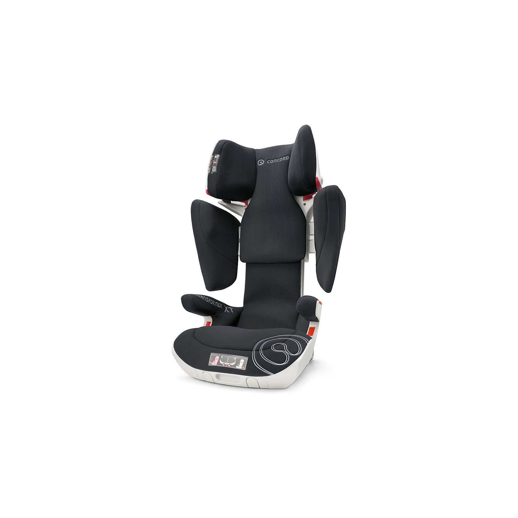Автокресло Concord Transformer XT, 15-36 кг, Midnight Black Автокресло Concord Transformer XT, 15-36 кг, Midnight BlackГруппа 2-3 (От 15 до 36 кг)<br>Характеристики автокресла:<br><br>• группа 2-3;<br>• возраст ребенка: от 3 до 12 лет;<br>• вес ребенка: 15-36 кг;<br>• способ установки: по ходу движения автомобиля;<br>• 2 способа крепления: система TWINFIX или штатные ремни безопасности;<br>• компактный ударопрочный каркас;<br>• защита от боковых ударов;<br>• регулировка наклона спинки;<br>• регулировка подголовника;<br>• регулировка размера кресла;<br>• ортопедические свойства спинки и основания;<br>• встроенный пневмопривод;<br>• размер автокресла: 46х49х62 см;<br>• высота подголовника: 62-82 см;<br>• вес автокресла: 9,9 кг;<br>• вес в упаковке: 11 кг;<br>• материал: пластик, полиэстер;<br>• стандарт безопасности: ECE R44/04.<br><br>Автокресло Concord Transformer XT имеет прочный каркас, который надежно защищает ребенка во время поездки. Боковые подушки имеют дополнительный слой энергопоглощающей изоляции, которая понижает силу удара. Автокресло с ортопедической спинкой, которая способствует правильному формированию позвоночника. Наполнитель автокресла Трансформер ИксТи обладает эффектом памяти, который со временем принимает форму тела ребенка.<br><br>Установка автокресла: устанавливается по ходу движения с помощью системы isofix. Ребенок в автокресле фиксируется штатным ремнем автомобиля. При отсутствии крепления isofix можно установить автокресло при помощи штатных ремней безопасности. Направляющие с защелками для ремня в подголовнике исключают его самопроизвольное выпадение.<br><br>Автокресло Transformer XT, 15-36 кг, Concord, Midnight Black можно купить в нашем интернет-магазине.<br><br>Ширина мм: 450<br>Глубина мм: 450<br>Высота мм: 640<br>Вес г: 11000<br>Цвет: черный<br>Возраст от месяцев: 36<br>Возраст до месяцев: 144<br>Пол: Унисекс<br>Возраст: Детский<br>SKU: 5485173