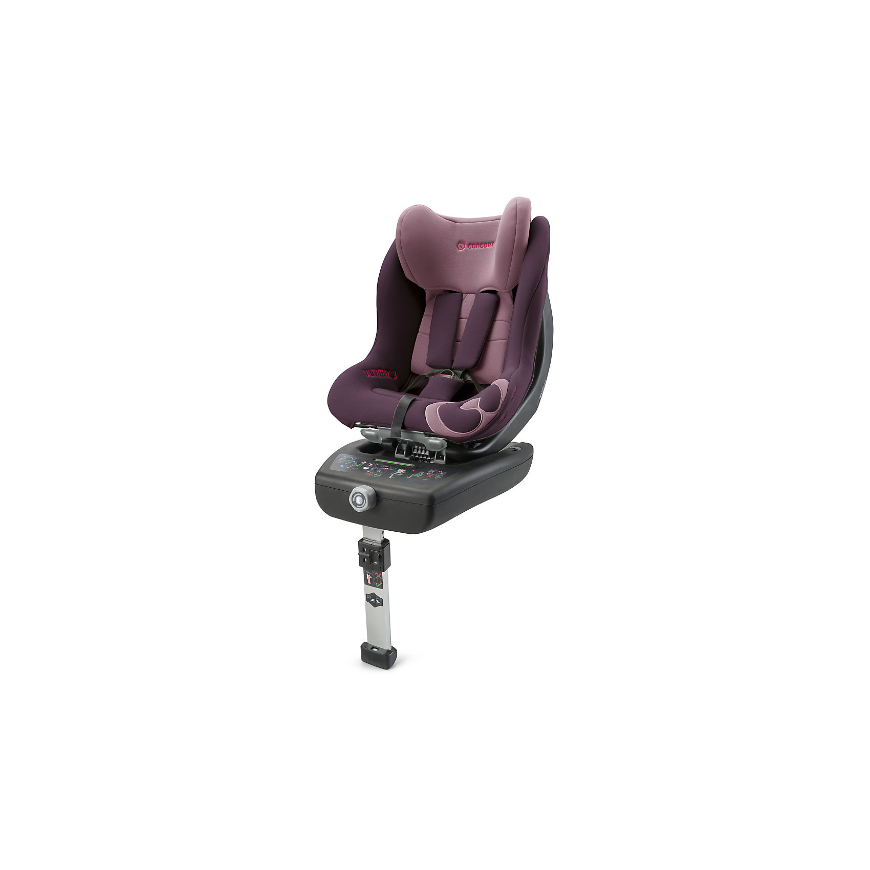 Автокресло Concord Ultimax 3, 0-18 кг, Raspberry Pink Автокресло Concord Ultimax 3, 0-18 кг, Raspberry PinkГруппа 0+, 1 (До 18 кг)<br>Автокресло Concord Ultimax.3 - усовершенствованная версия предыдущей модели - автокресла Concord Ultimax.2. Главное новшество: возможность регулировки автокресла по наклону в положении против хода движению. Так же, в модели Ultimax.3 вкладыш для новорожденных идет в комплекте. А еще улучшилась эргономика кресельной чаши, благодаря чему малышу стало еще удобней кататься в кресле.<br>• Встроенная платформа IsoFix обеспечивает легкую и безопасную установку автокресла в автомобиле.<br>• регулировка угла наклона автокресла в обоих конфигурациях - как против хода движения, так и по ходу (можно использовать против хода движения примерно до 18 месяцев)<br>• вкладыш для новорожденных в комплекте.<br>• индикаторы правильной установки автокресла (цветовые).<br>• пятиточечные ремни безопасности с центральным замком<br>• Инновационная система боковой защиты.<br>• Подголовник можно регулировать в 6 положениях по высоте, ремни безопасности при этом регулируются автоматически<br>• перевод в положение для сна одной рукой<br>• Мягкий, дышащий материал, его легко снимать и стирать в режиме деликатной стирки<br>• съемный тазовый вкладыш для крупных детей (не рекомендуется снимать до достижения веса в 9 кг)<br>• Опционально можно приобрести летний чехол Concord Cooly Ultimax<br><br>Ширина мм: 760<br>Глубина мм: 460<br>Высота мм: 440<br>Вес г: 18000<br>Возраст от месяцев: 0<br>Возраст до месяцев: 48<br>Пол: Унисекс<br>Возраст: Детский<br>SKU: 5485177