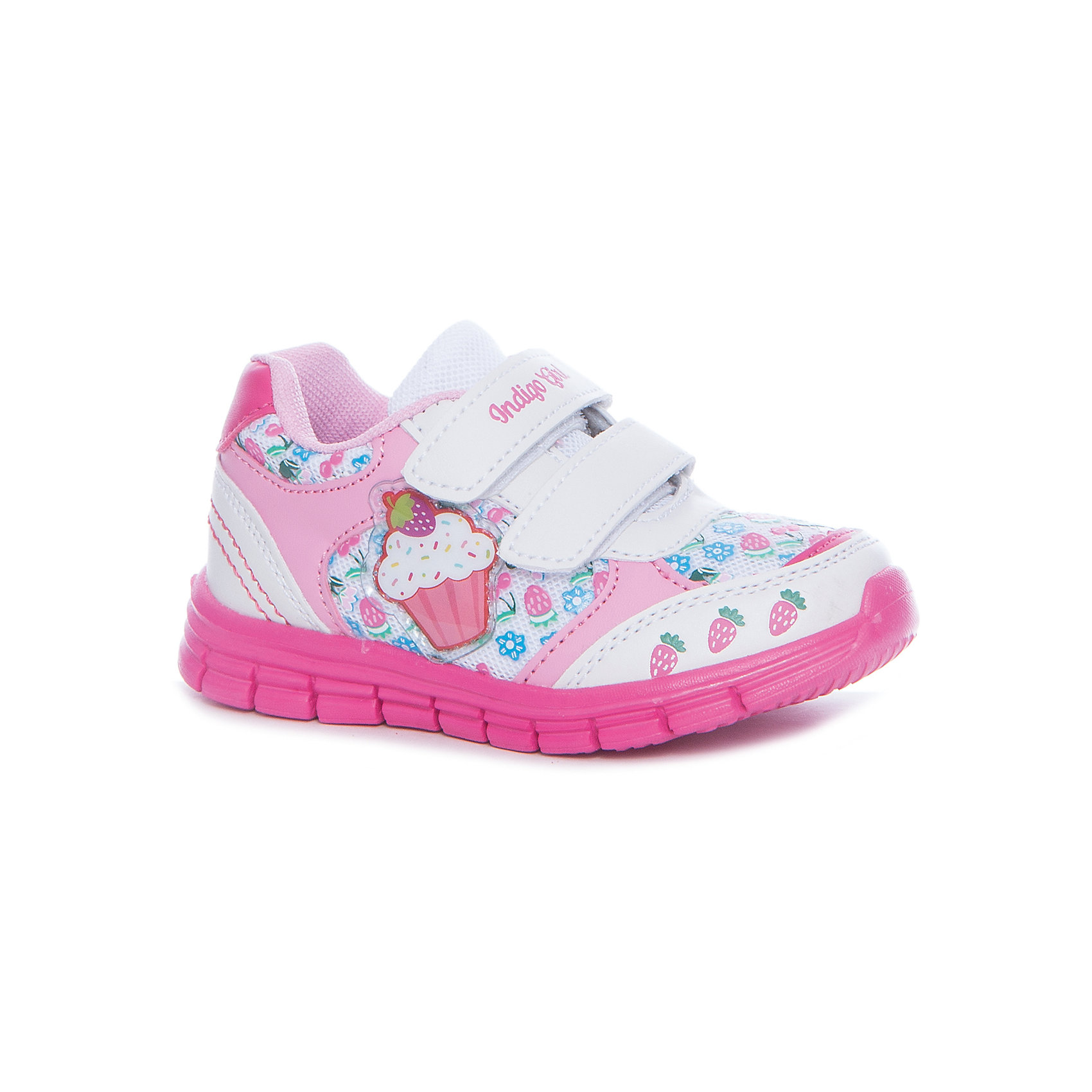 Кроссовки для девочки Indigo kids Кроссовки для девочки Indigo kidsКроссовки<br>Ботинки для девочки Indigo kids<br>Состав:<br>Материал верха:Кожа искусственная/Текстиль Материал подклада:Текстиль<br><br>Ширина мм: 250<br>Глубина мм: 150<br>Высота мм: 150<br>Вес г: 250<br>Цвет: белый<br>Возраст от месяцев: 48<br>Возраст до месяцев: 60<br>Пол: Женский<br>Возраст: Детский<br>Размер: 28,23,24,25,26,27<br>SKU: 5489577