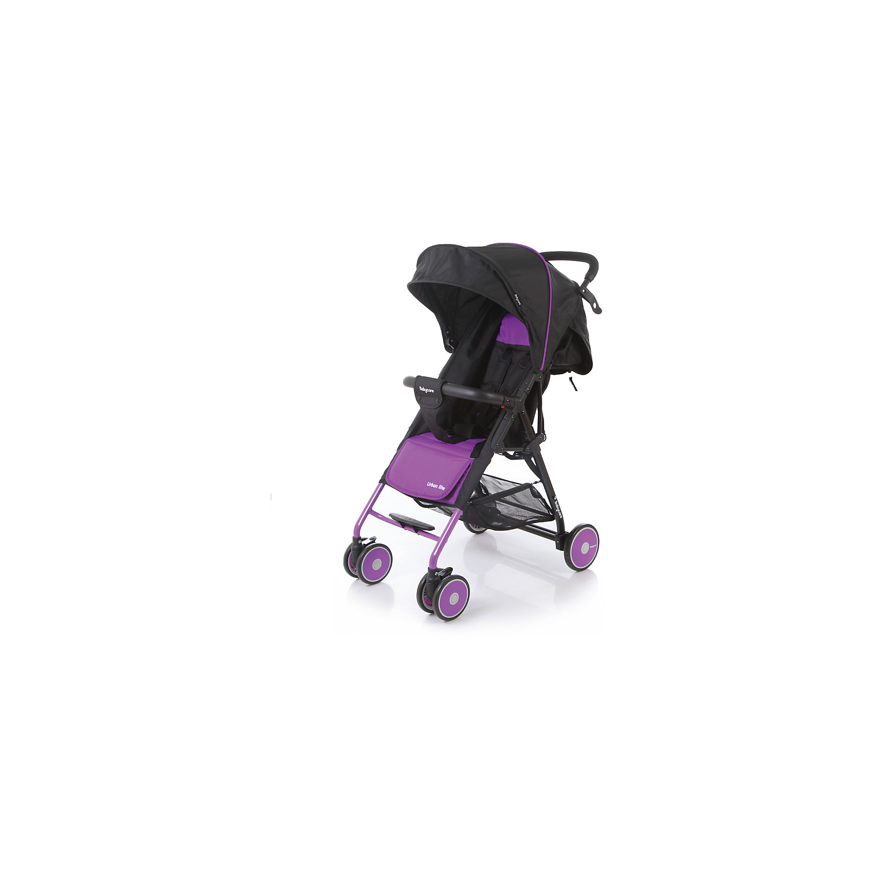 Прогулочная коляска Baby Care Urban Lite, фиолетовый Прогулочная коляска Baby Care Urban Lite, фиолетовыйПрогулочные коляски<br>Характеристики коляски Baby Care Urban Lite:<br><br>• плавно регулируемый наклон спинки при помощи ременного механизма;<br>• складной капюшон с солнцезащитным козырьком;<br>• смотровое окошко для наблюдения за ребенком;<br>• задняя часть капюшона открывается для вентиляции воздуха;<br>• съемный бампер с дополнительным разделителем между ножек;<br>• регулируемая при помощи ремня подножка;<br>• ручка родителей с мягкой нескользящей накладкой;<br>• 5-ти точечные ремни безопасности с мягкими накладками;<br>• ширина сидения 33,5 см;<br>• материал: полиэстер.<br><br>Прогулочная коляска Baby Care Urban Lite — легкая маневренная коляска для прогулок по городу, поездок на природу и путешествия. Просторное сидение, откидывающая спинка и регулируемая подножка обеспечивают малышу максимально комфортную прогулку. Коляска компактно складывается, не занимает много места, ее можно перевозить в багажнике автомобиля. <br><br>Шасси коляски:<br><br>• легкая алюминиевая рама;<br>• передние поворотные колеса сдвоенные, с возможностью фиксации;<br>• задние колеса одинарные;<br>• диаметр передних колес 13 см, задних — 15,3 см;<br>• ширина колесной базы 51 см;<br>• амортизаторы на передних колесах для смягчения хода;<br>• ножной тормоз;<br>• тип складывания «книжка»;<br>• устойчива в сложенном виде;<br>• корзина для покупок размером 40х34х14 см.<br><br>Размер коляски в разложенном виде 87х51х103 см<br>Размер коляски в сложенном виде 67х51х25 см<br>Вес коляски 5,4 кг<br>Размер упаковки 66х46х18 см<br>Вес в упаковке 6,2 кг<br><br>Комплектация:<br><br>• прогулочный блок<br>• корзина для покупок;<br>• чехол на ножки;<br>• инструкция.<br><br>Прогулочную коляску Baby Care Urban Lite фиолетовую можно приобрести в нашем интернет-магазине.<br><br>Ширина мм: 660<br>Глубина мм: 460<br>Высота мм: 180<br>Вес г: 6200<br>Возраст от месяцев: 6<br>Возраст до месяцев: 36<br>Пол: Унисекс<br>Возраст: Детский<br>SKU: 5493337