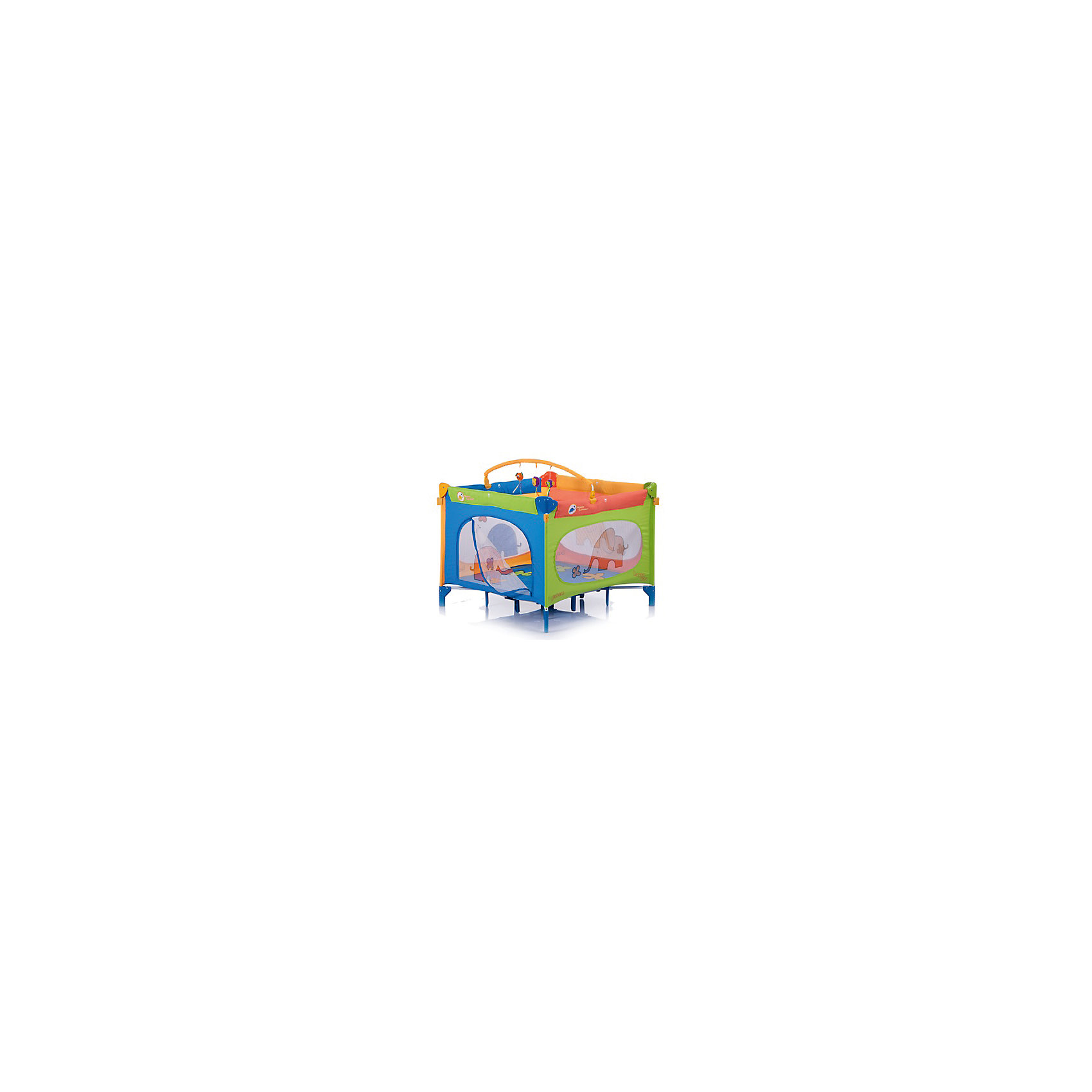 Манеж-квадрат Quadro, Jetem, Merry Elephant Манеж-квадрат Quadro, Jetem, Merry ElephantИгровые манежи<br>Характеристики товара:<br><br>• возраст с рождения до 3 лет;<br>• материал: каркас из металла и пластика, стенки из текстиля<br>• тип складывания: зонт с запирающим механизмом<br>• боковой лаз на молнии<br>• ручки-кольца для опоры ребёнка<br>• сетчатые смотровые окошки<br>• углы бортиков с защитными накладками<br>• замок-фиксатор от произволного складывания<br>• размер манежа 107х107х70 см;<br>• размер упаковки 90х27х27 см;<br>• вес упаковки 14 кг.<br><br>Манеж-квадрат Jetem Quadro — практичный манеж для игр и отдыха малыша. Дуга с игрушками обязательно привлечет внимание малыша. Играя с игрушками, у малыша развиваются хватательный рефлекс, тактильные ощущения, зрительное восприятие. Сетчатые боковые окошки обеспечивают циркуляцию воздуха. Через боковой лаз на молнии ребенок учится самостоятельно вылазить из манежа и возвращаться обратно. Манеж выполнен из безопасного для ребенка материала, простого в уходе. Углы бортиков закрыты пластиковыми накладками, предотвращающими случайные травмы. Специальный замок-фиксатор препятствует самопроизвольное складывание манежа. Конструкция отличается устойчивостью благодаря 4 ножкам и дополнительным опорам по центру.<br><br>Комплектация:<br><br>• манеж;<br>• дуга с игрушками;<br>• сумка для переноски.<br><br>Манеж-квадрат Jetem Quadro Merry Elephant можно приобрести в нашем интернет-магазине.<br><br>Ширина мм: 900<br>Глубина мм: 270<br>Высота мм: 270<br>Вес г: 14000<br>Возраст от месяцев: 0<br>Возраст до месяцев: 36<br>Пол: Унисекс<br>Возраст: Детский<br>SKU: 5493358