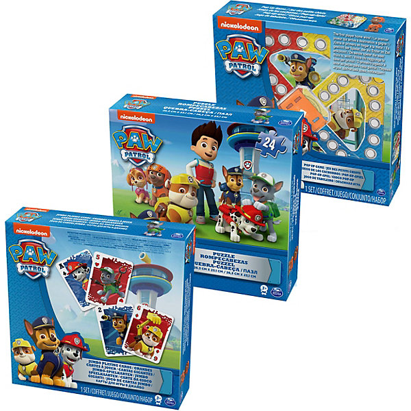 Игра с кубиком и фишками, Щенячий Патруль, Spin Master Игра с кубиком и фишками, Щенячий Патруль, Spin MasterНастольные игры ходилки<br>Характеристики:<br><br>• Количество игроков: от 2-х человек<br>• Материал: картон, бумага, пластик<br>• Комплектация: игровое поле, фишки, игральный кубик, инструкция, коробка<br>• Количество вариантов игр: 1<br>• Вес в упаковке: 625 г<br>• Размеры упаковки (Г*Ш*В): 61*21*5 см<br>• Упаковка: картонная коробка <br><br>Игра с кубиком и фишками, Щенячий Патруль, Spin Master – это комплект для настольной игры, выполненный по мотивам одноименного мультсериала для детей. Набор включает в себя игровое поле, фишки и кубик. Игровое поле состоит из пяти разноцветных секторов: четыре для игроков, одно – общее, представляющее собой финиш. Задача игроков заключается в том, чтобы как можно быстрее переместить фишки своего цвета в центральное поле.<br> <br>Игру с кубиком и фишками, Щенячий Патруль, Spin Master можно купить в нашем интернет-магазине.<br><br>Ширина мм: 610<br>Глубина мм: 210<br>Высота мм: 50<br>Вес г: 625<br>Возраст от месяцев: 48<br>Возраст до месяцев: 2147483647<br>Пол: Унисекс<br>Возраст: Детский<br>SKU: 5493554