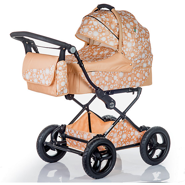 Коляска 2 в 1 BabyHit EVENLY Plus, бежевый Коляска 2 в 1 BabyHit EVENLY Plus, бежевыйКоляски 2 в 1<br>Характеристики коляски<br><br>Люлька:<br><br>• хлопковая обивка люльки;<br>• жесткое основание дна люльки;<br>• капор оснащен солнцезащитным козырьком;<br>• на люльке имеется кармашек на молнии;<br>• сбоку в потайных кармашках на люльке спрятаны ручки для переноски;<br>• материал: хлопок, полиэстер, пластик;<br>• размер люльки: 73х36 см;<br>• вес люльки: 5 кг.<br><br>Прогулочный блок:<br><br>• реверсивный прогулочный блок;<br>• регулируется угол наклона спинки коляски: 3 положения; опускается до положения лежа;<br>• регулируемая подножка, 2 положения;<br>• съемный защитный бампер, мягкий паховый ограничитель;<br>• капюшон «батискаф», опускается почти до бампера;<br>• на капюшоне имеется сетчатое смотровое окошко под клапаном, карман для мелочей;<br>• материал: пластик, полиэстер;<br>• длина спального места: 82 см;<br>• ширина сиденья: 31 см;<br>• вес прогулочного блока: 5,5 кг.<br><br>Рама коляски:<br><br>• ручка коляски регулируется по высоте;<br>• надувные колеса с амортизаторами;<br>• колеса съемные;<br>• тип тормоза: ножной;<br>• тип складывания: книжка;<br>• рама складывается отдельно, без прогулочного блока и люльки;<br>• материал: алюминий, пластик, колеса – ПВХ;<br>• диаметр колес: 30 см;<br>• вес шасси с колесами: 11 кг.<br><br>Размер коляски: 104х60х115 см<br>Размер коляски в сложенном виде: 85х52х32 см<br>Вес коляски с люлькой: 16 кг<br>Вес коляски с прогулочным блоком: 16,5 кг<br>Вес в упаковке: 22,9 кг<br><br>Дополнительная комплектация:<br><br>• накидка на люльку;<br>• чехол на ножки;<br>• сумка для мамы;<br>• дождевик;<br>• москитная сетка;<br>• корзина для покупок;<br>• инструкция.<br><br>Коляску 2 в 1 EVENLY Plus, Babyhit, цвет бежевый можно купить в нашем интернет-магазине.<br><br>Ширина мм: 520<br>Глубина мм: 320<br>Высота мм: 850<br>Вес г: 22900<br>Цвет: бежевый<br>Возраст от месяцев: 0<br>Возраст до месяцев: 36<br>Пол: Унисекс<br>Возраст: Детский<br>SKU: 5500294