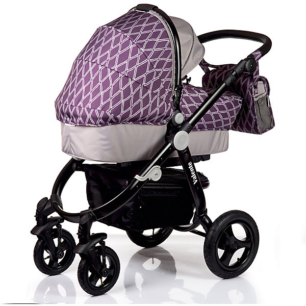 Коляска 2 в 1 BabyHit VALENTE, фиолетово-серый Коляска 2 в 1 BabyHit VALENTE, фиолетово-серыйКоляски 2 в 1<br>Характеристики коляски<br><br>Люлька:<br><br>• хлопковая обивка люльки;<br>• капор оснащен солнцезащитным козырьком;<br>• люлька имеет ручку для переноски;<br>• материал: хлопок, полиэстер, пластик;<br>• размер люльки: 76х34 см;<br>• вес люльки: 3 кг.<br><br>Прогулочный блок:<br><br>• реверсивный прогулочный блок, 2 направления относительно хода движения коляски;<br>• спинка опускается до почти горизонтального положения, угол наклона 170 градусов;<br>• регулируемая подножка, 2 положения;<br>• капюшон-батискаф, опускается почти до бампера;<br>• съемный бампер с тканевым разделителем;<br>• материал: пластик, полиэстер;<br>• длина спального места: 79 см;<br>• ширина сиденья: 33 см;<br>• вес прогулочного блока: 6,5 кг.<br><br>Рама коляски:<br><br>• регулируемая по высоте ручка;<br>• надувные колеса, передние поворотные колеса с блокировкой;<br>• наличие амортизаторов;<br>• тип складывания: книжка;<br>• материал: алюминий, пластик, колеса – ПВХ;<br>• диаметр колес: 20 см, 28 см;<br>• высота ручки: 80-104 см<br><br>Размер коляски: 104х60х115 см<br>Размер коляски в сложенном виде: 86х50х44 см<br>Вес коляски с люлькой: 13,1 кг<br>Вес коляски с прогулочным блоком: 13,1 кг<br>Вес в упаковке: 21 кг<br><br>Дополнительная комплектация:<br><br>• накидка на люльку;<br>• чехол на ножки;<br>• 2 матрасика;<br>• дождевик;<br>• москитная сетка;<br>• сумка для мамы;<br>• насос;<br>• корзина для покупок на молнии;<br>• инструкция.<br><br>Коляску 2 в 1 VALENTE, Babyhit, цвет фиолетово-серый можно купить в нашем интернет-магазине.<br><br>Ширина мм: 500<br>Глубина мм: 440<br>Высота мм: 860<br>Вес г: 21000<br>Возраст от месяцев: 0<br>Возраст до месяцев: 36<br>Пол: Унисекс<br>Возраст: Детский<br>SKU: 5500316